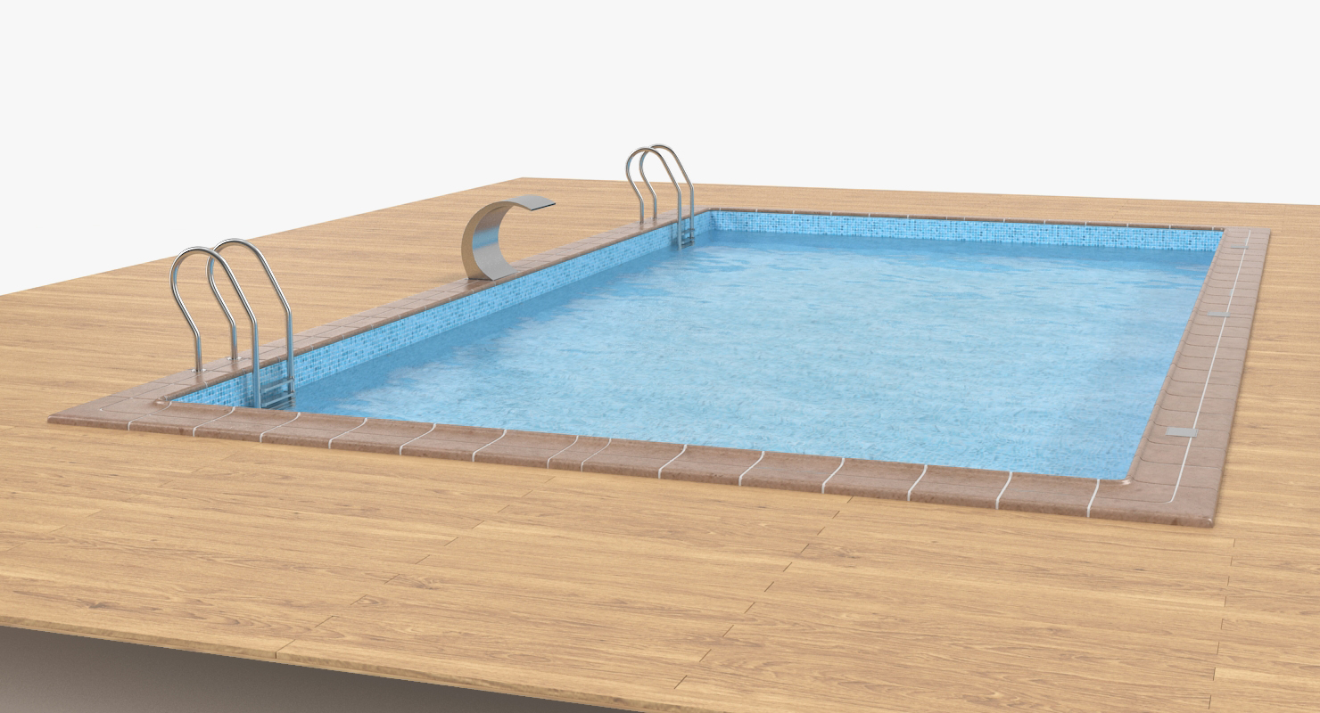 3D model Square Swimming Pool