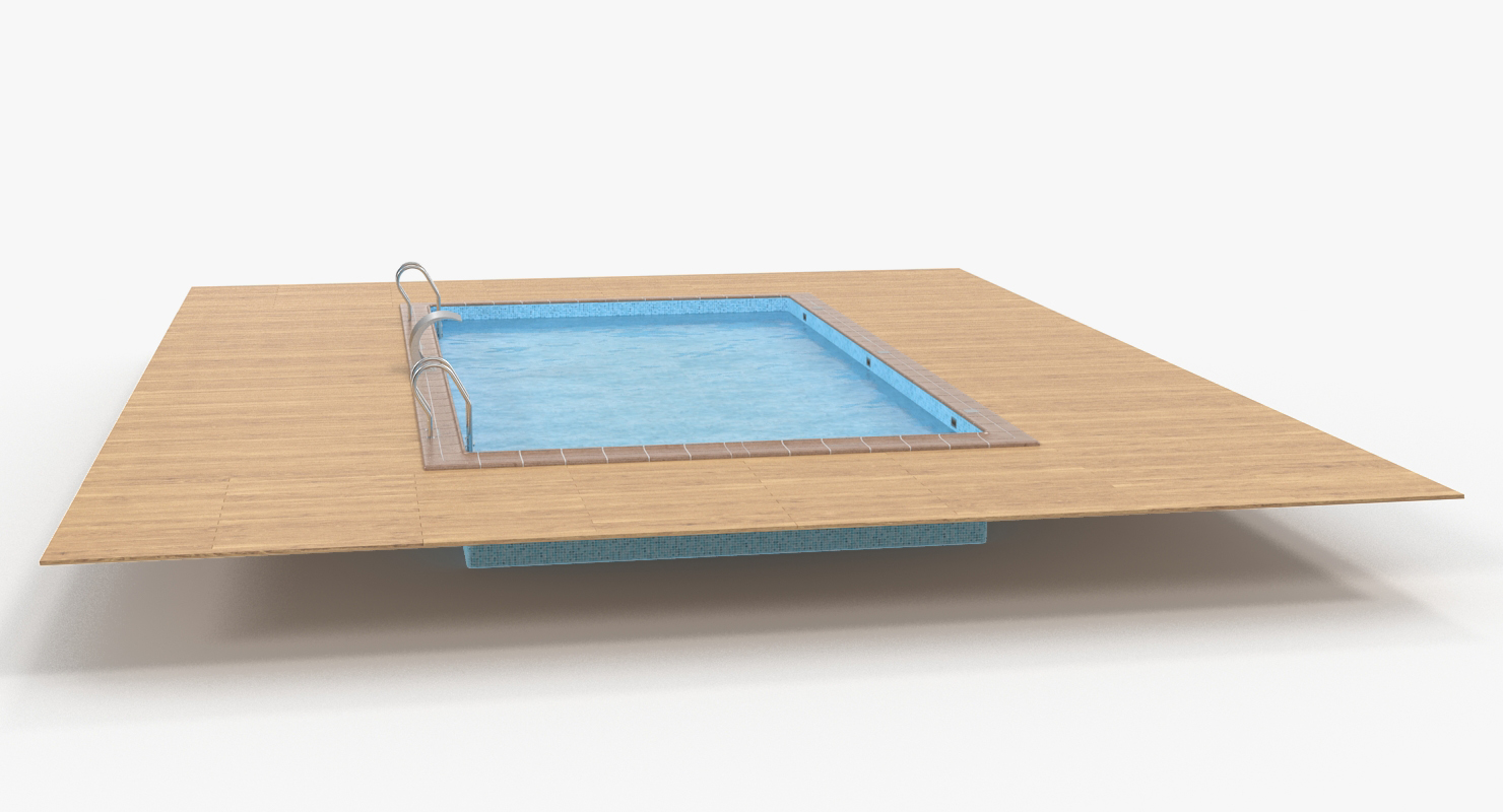 3D model Square Swimming Pool