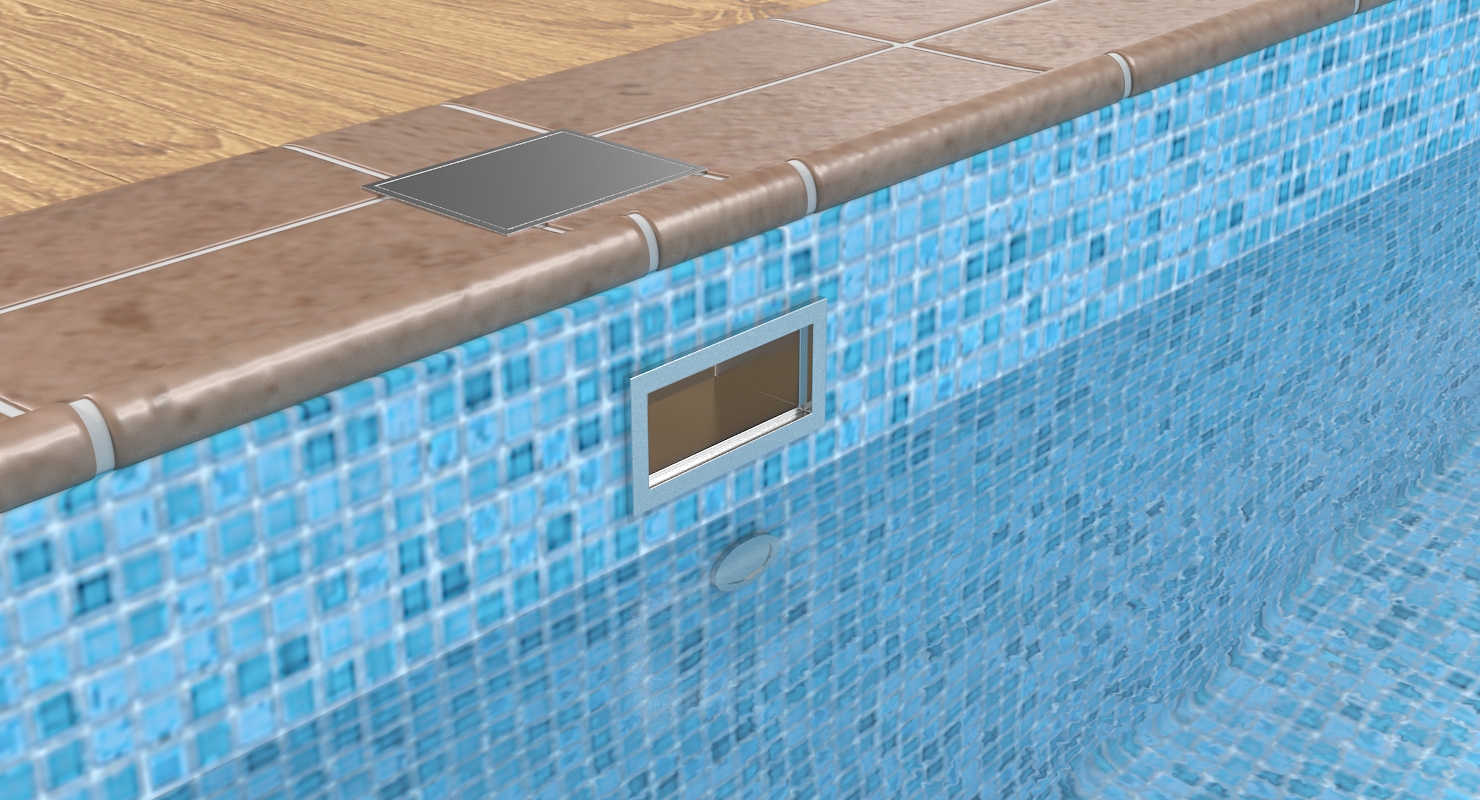 3D model Square Swimming Pool