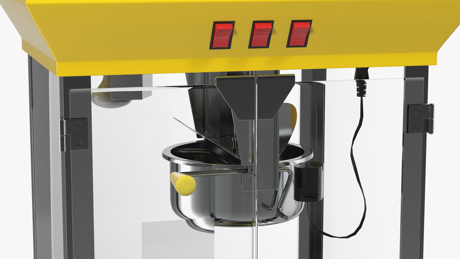 3D Empty Popcorn Popper Machine model