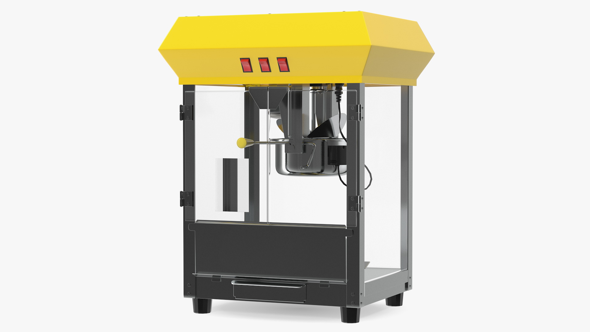 3D Empty Popcorn Popper Machine model