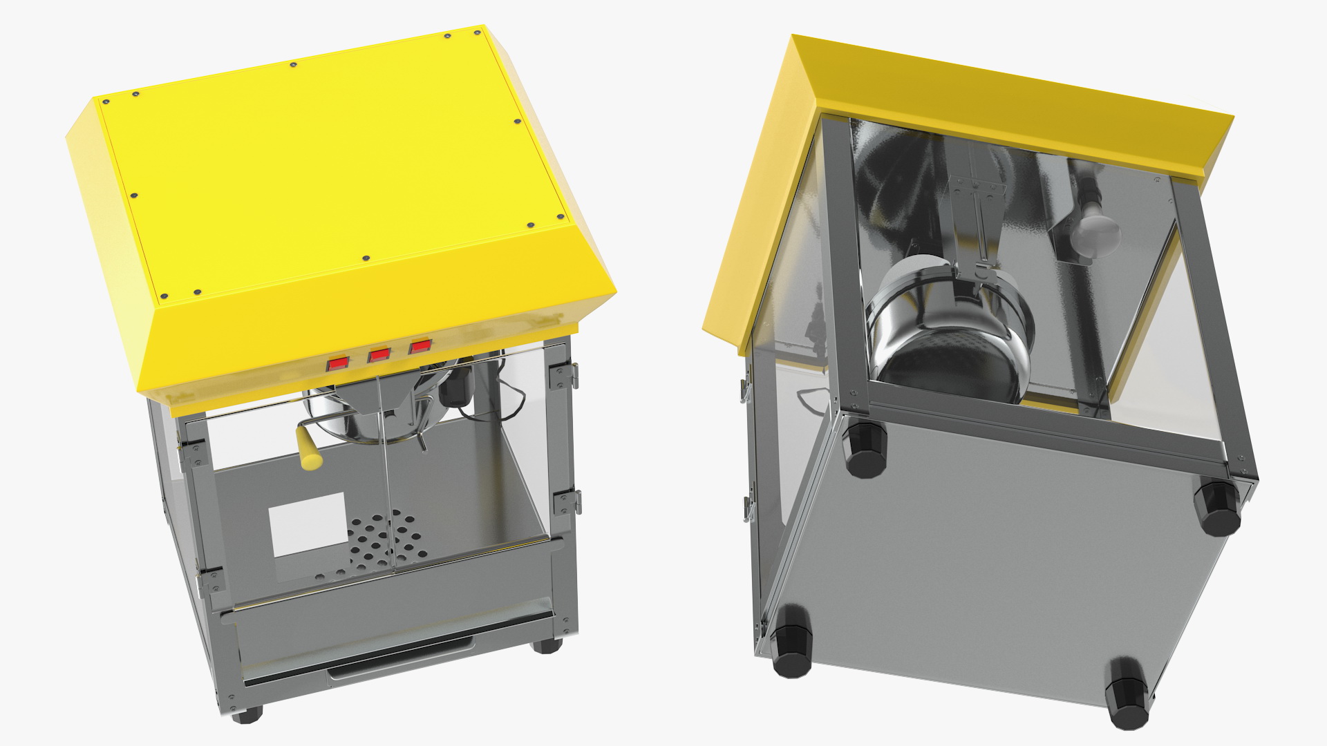 3D Empty Popcorn Popper Machine model