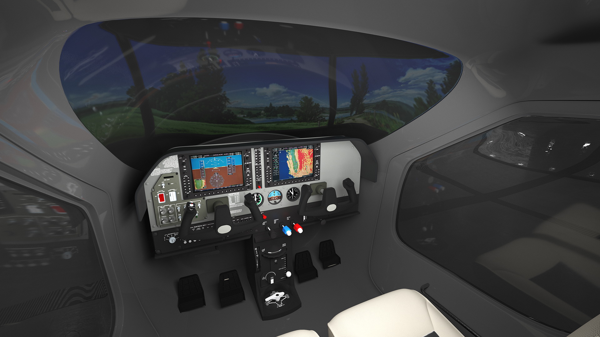 3D Flight Simulator System model