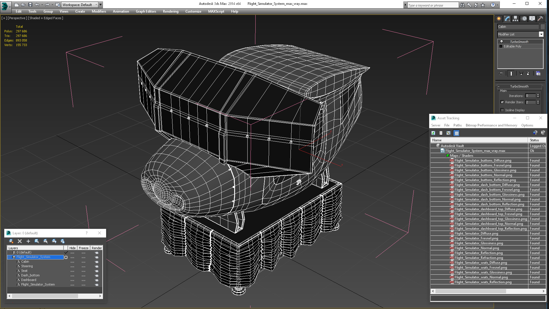 3D Flight Simulator System model