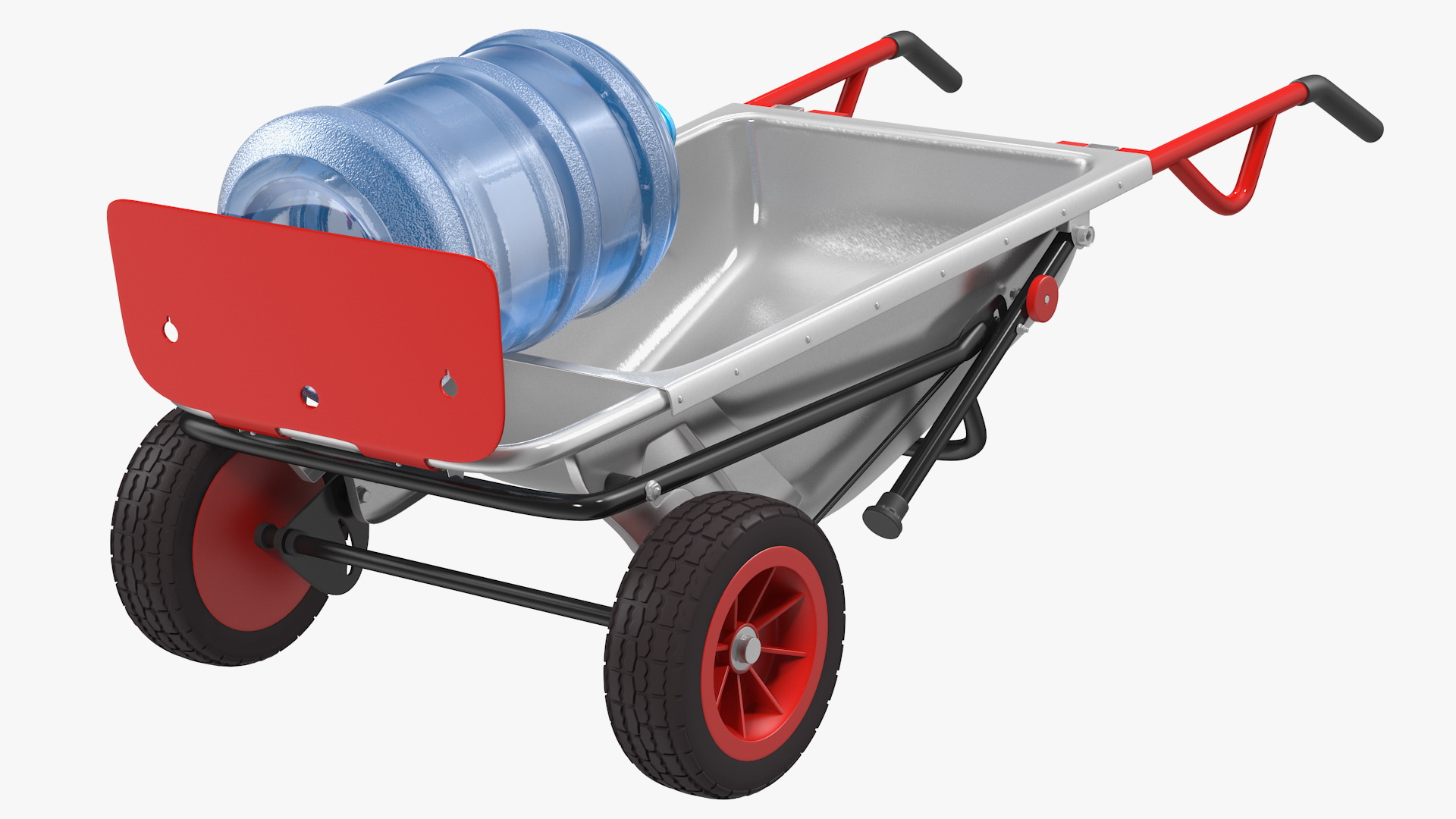 3D Garden Cart with 5 Gallon Water Bottle model