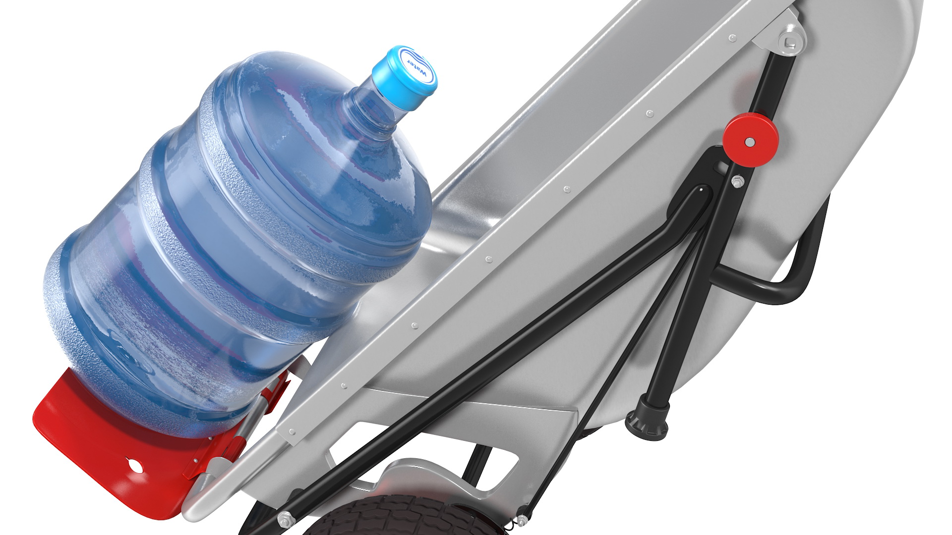 3D Garden Cart with 5 Gallon Water Bottle model