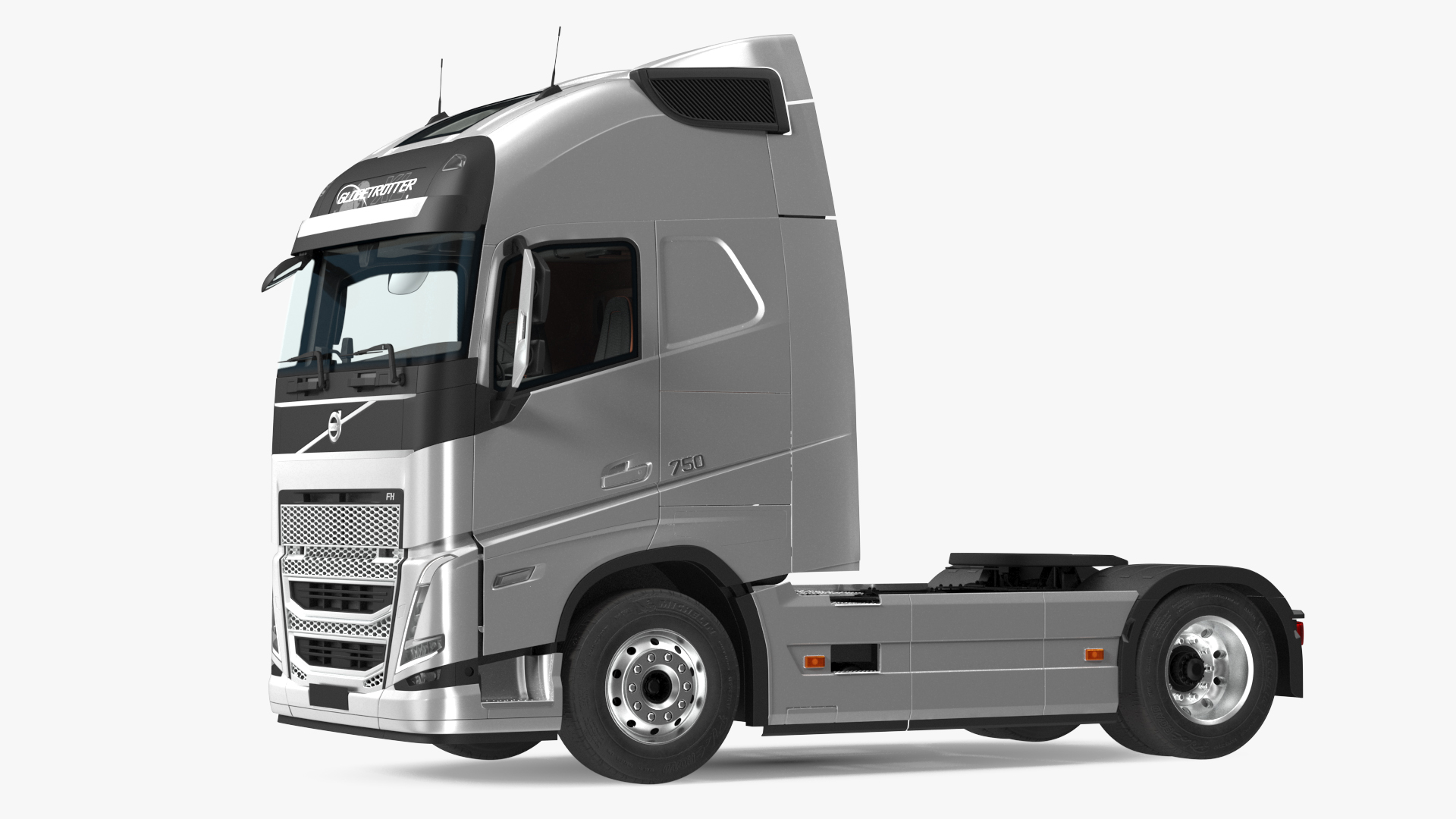 3D model Volvo FH16 750 Globetrotter Truck with Liquid Natural Gas Trailer