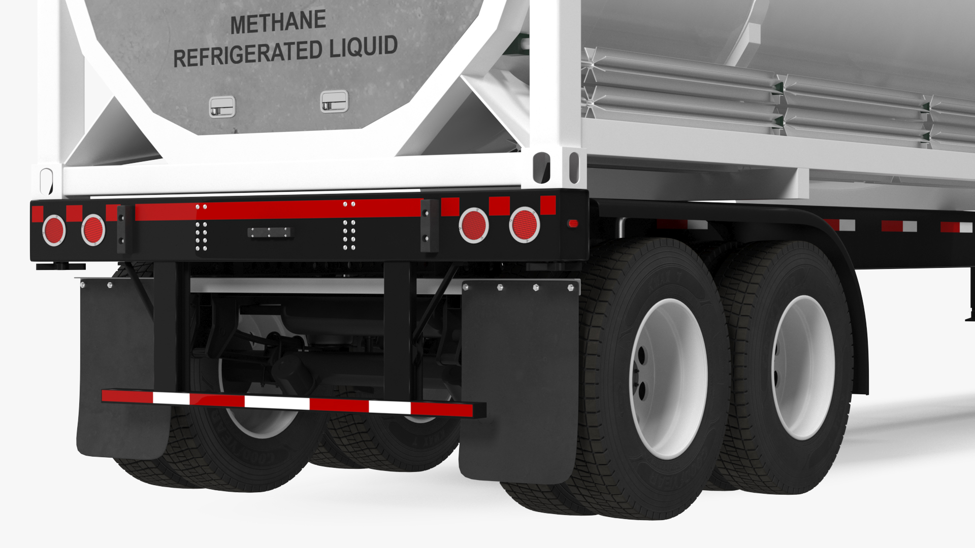 3D model Volvo FH16 750 Globetrotter Truck with Liquid Natural Gas Trailer