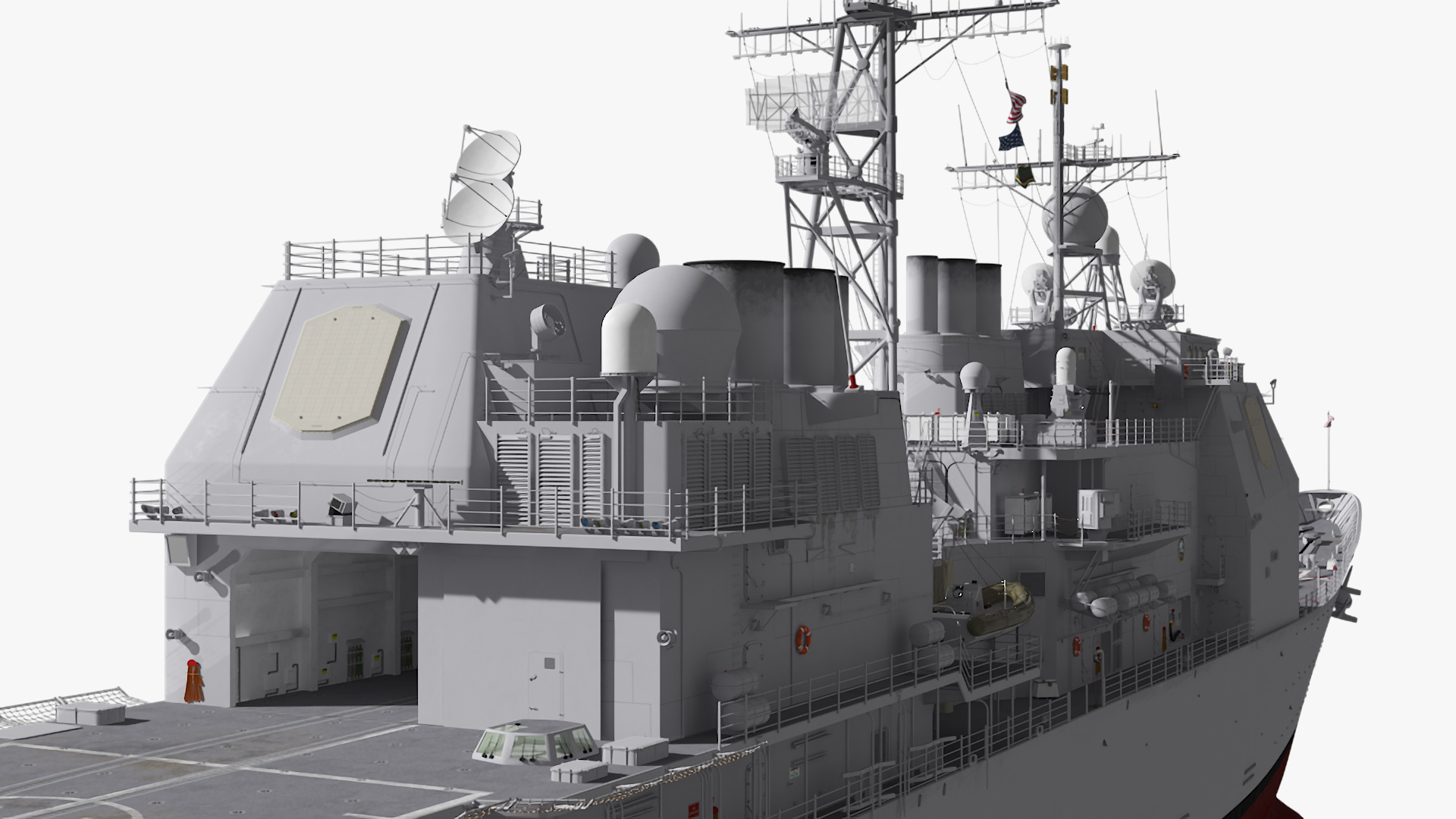 3D model Guided Missile Cruiser Shiloh CG-67