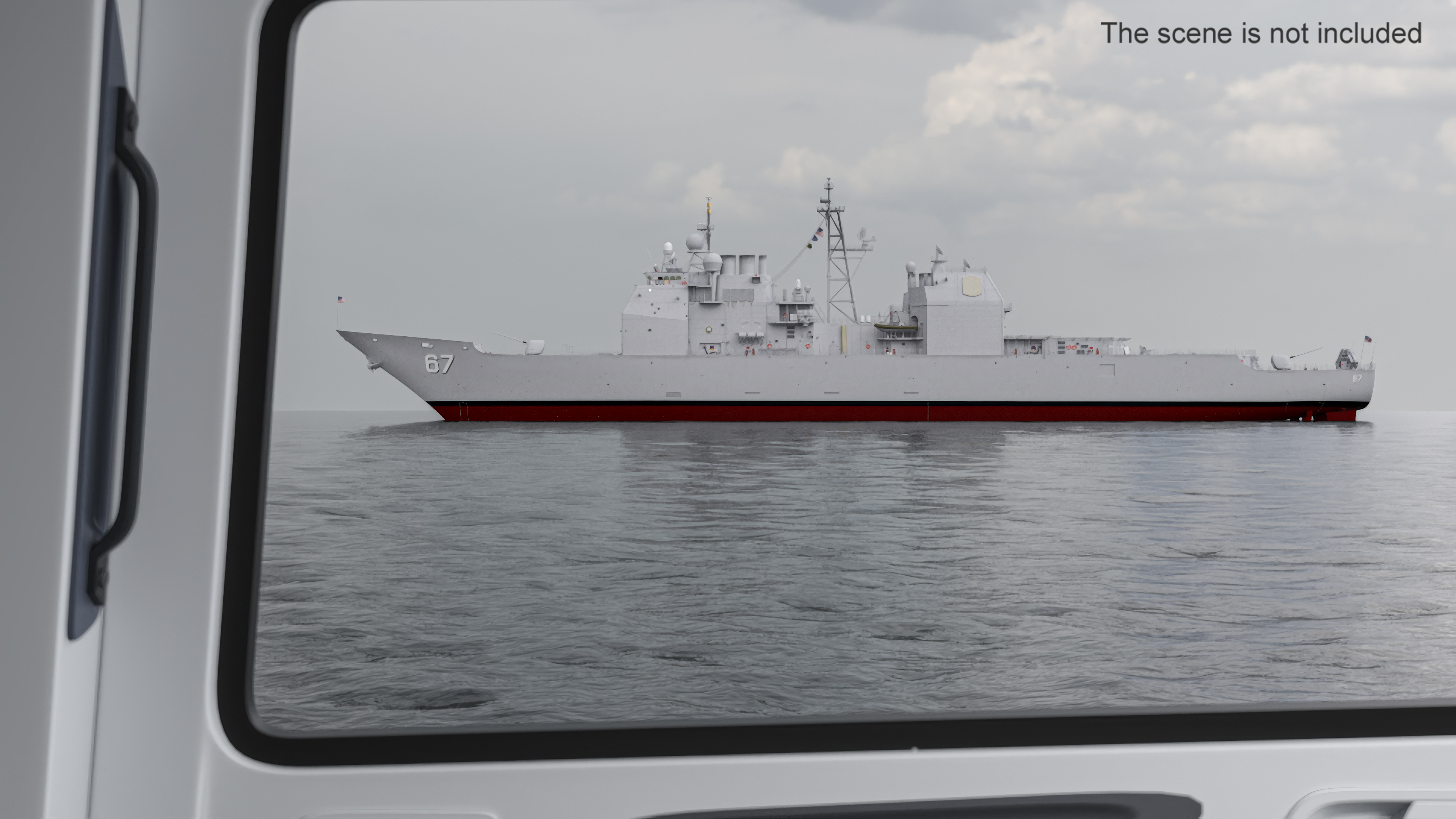 3D model Guided Missile Cruiser Shiloh CG-67