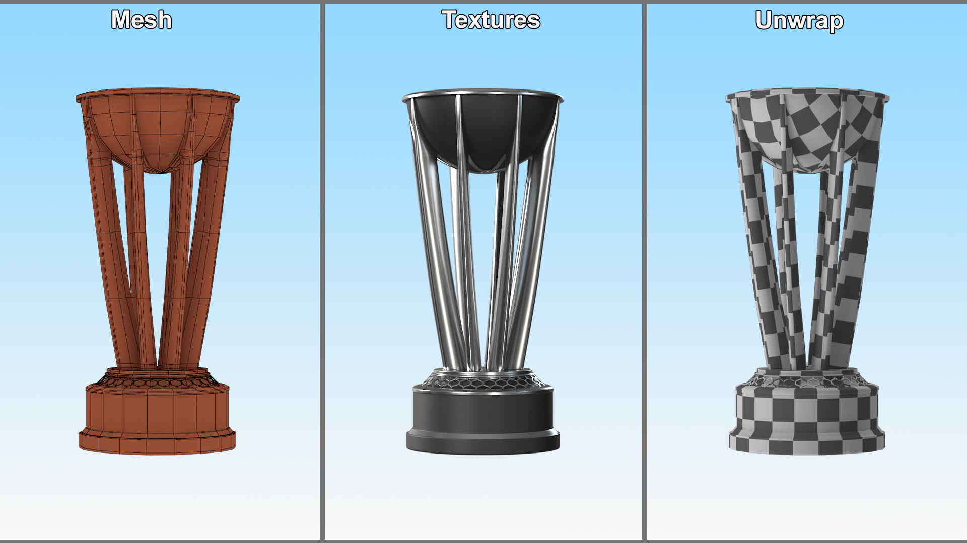 Cup NBA Silver 3D model