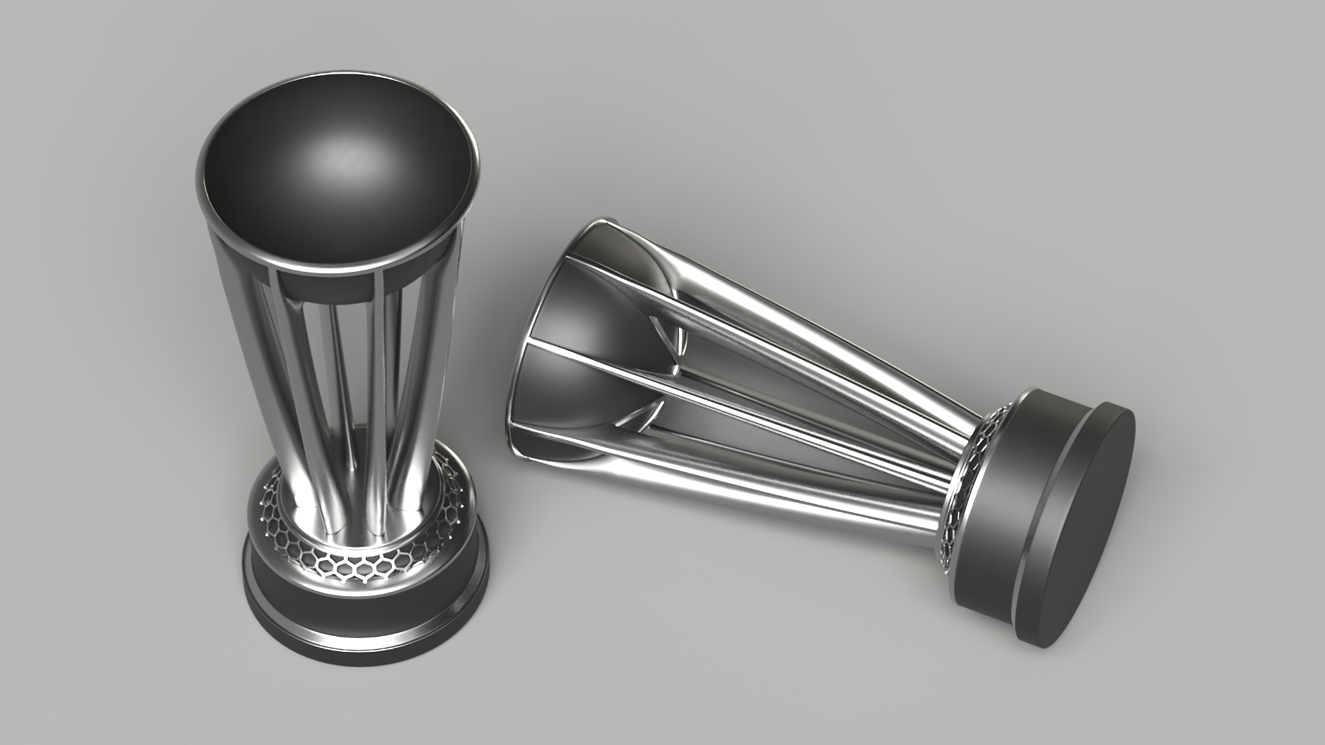 Cup NBA Silver 3D model