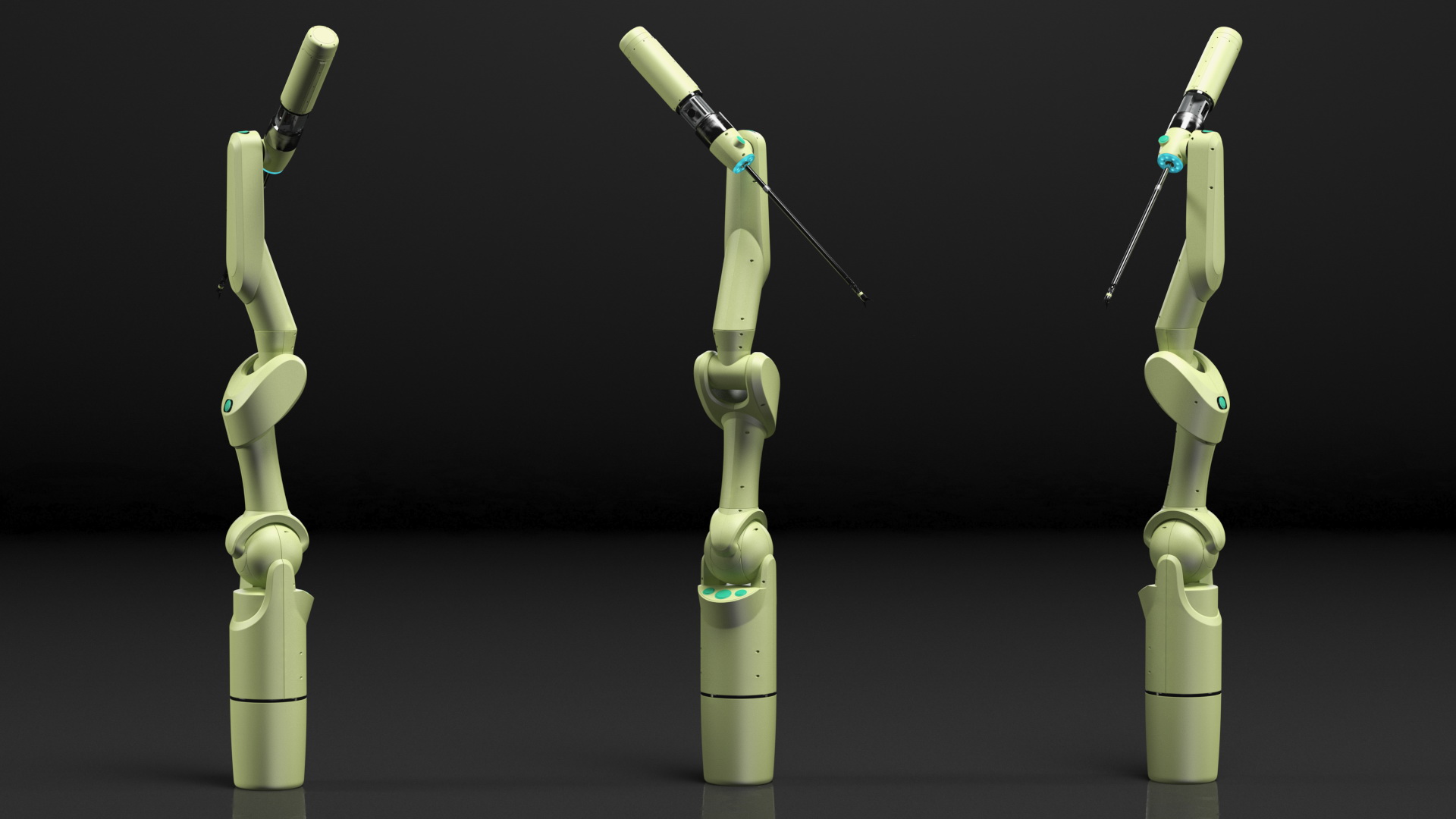 3D Medical Versatile Robotic Arm Rigged