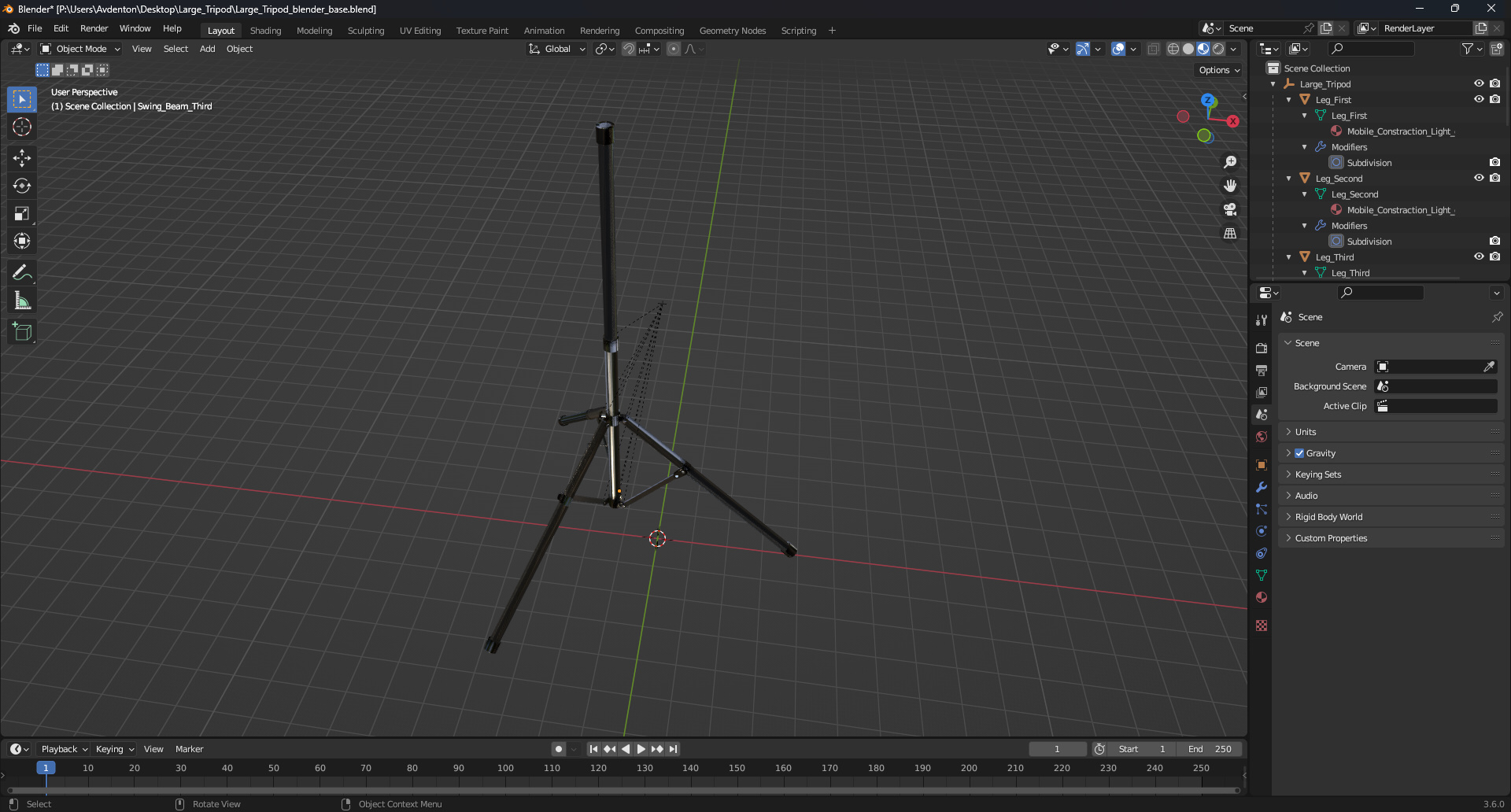 Large Tripod 3D