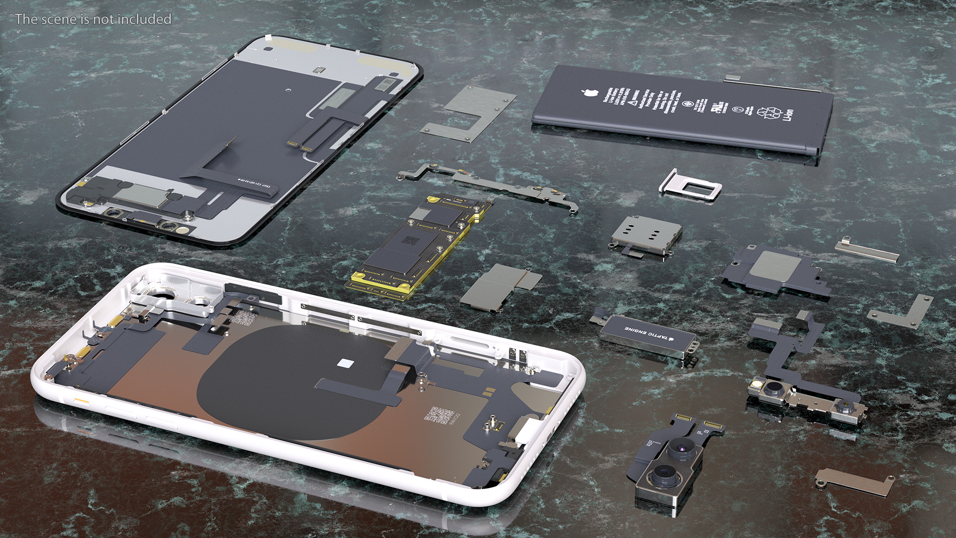 3D iPhone 11 with Full Internal Structure model