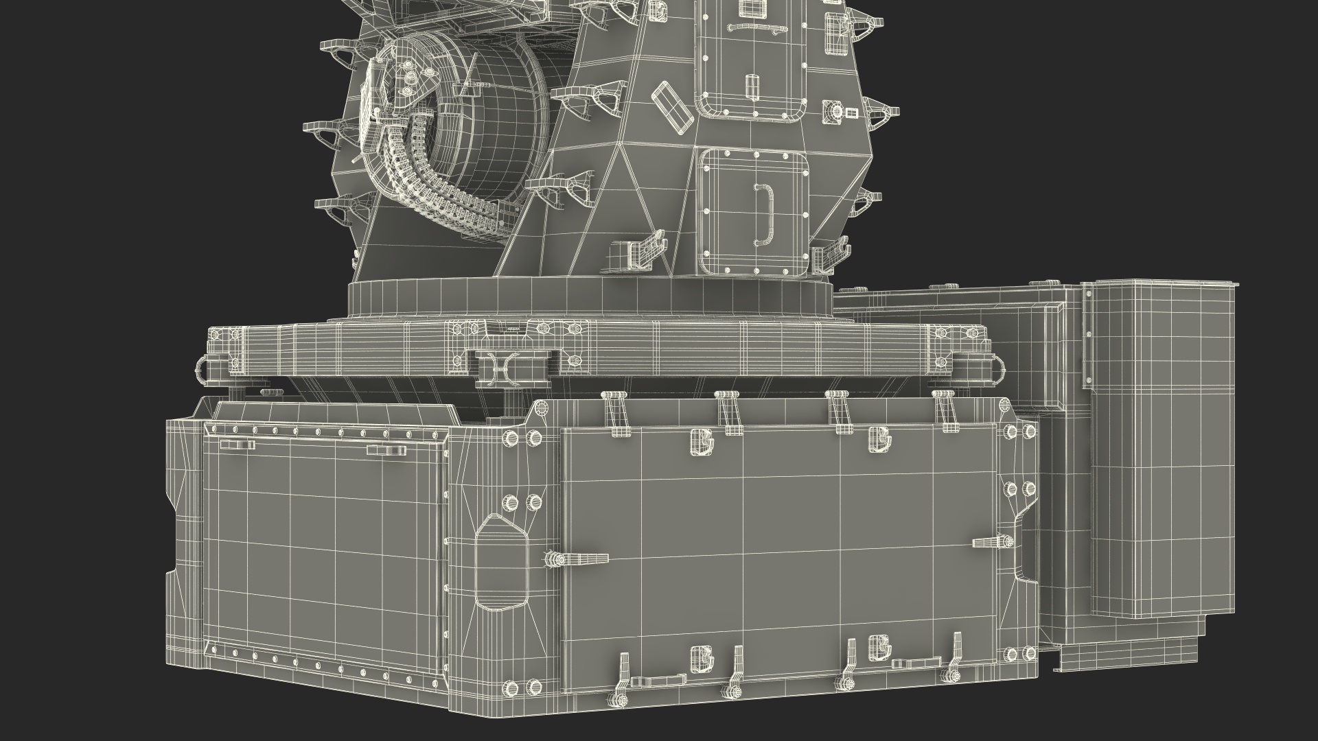 3D Mark 15 Phalanx Close-In Weapon System Marine Rigged for Cinema 4D