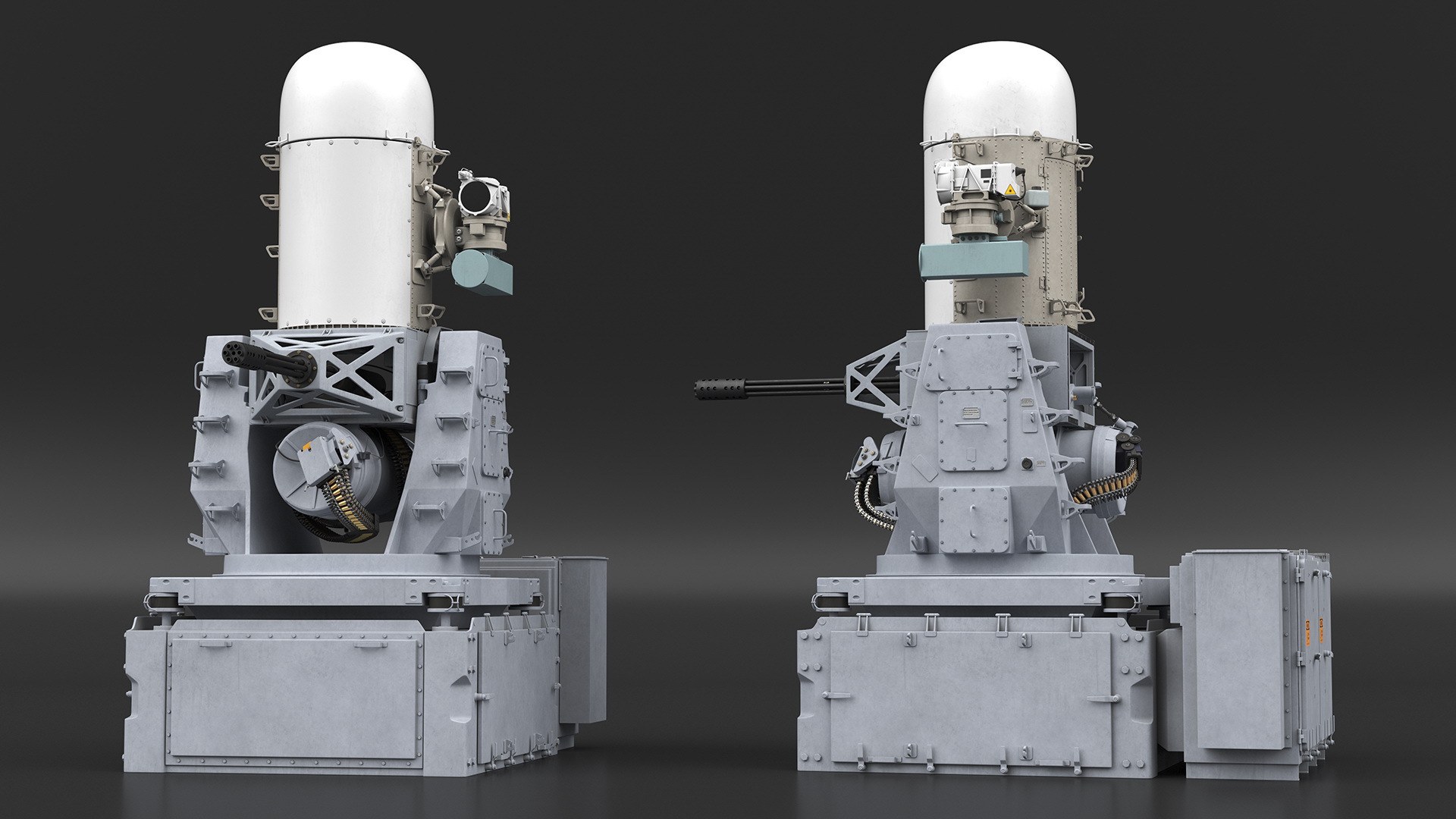 3D Mark 15 Phalanx Close-In Weapon System Marine Rigged for Cinema 4D