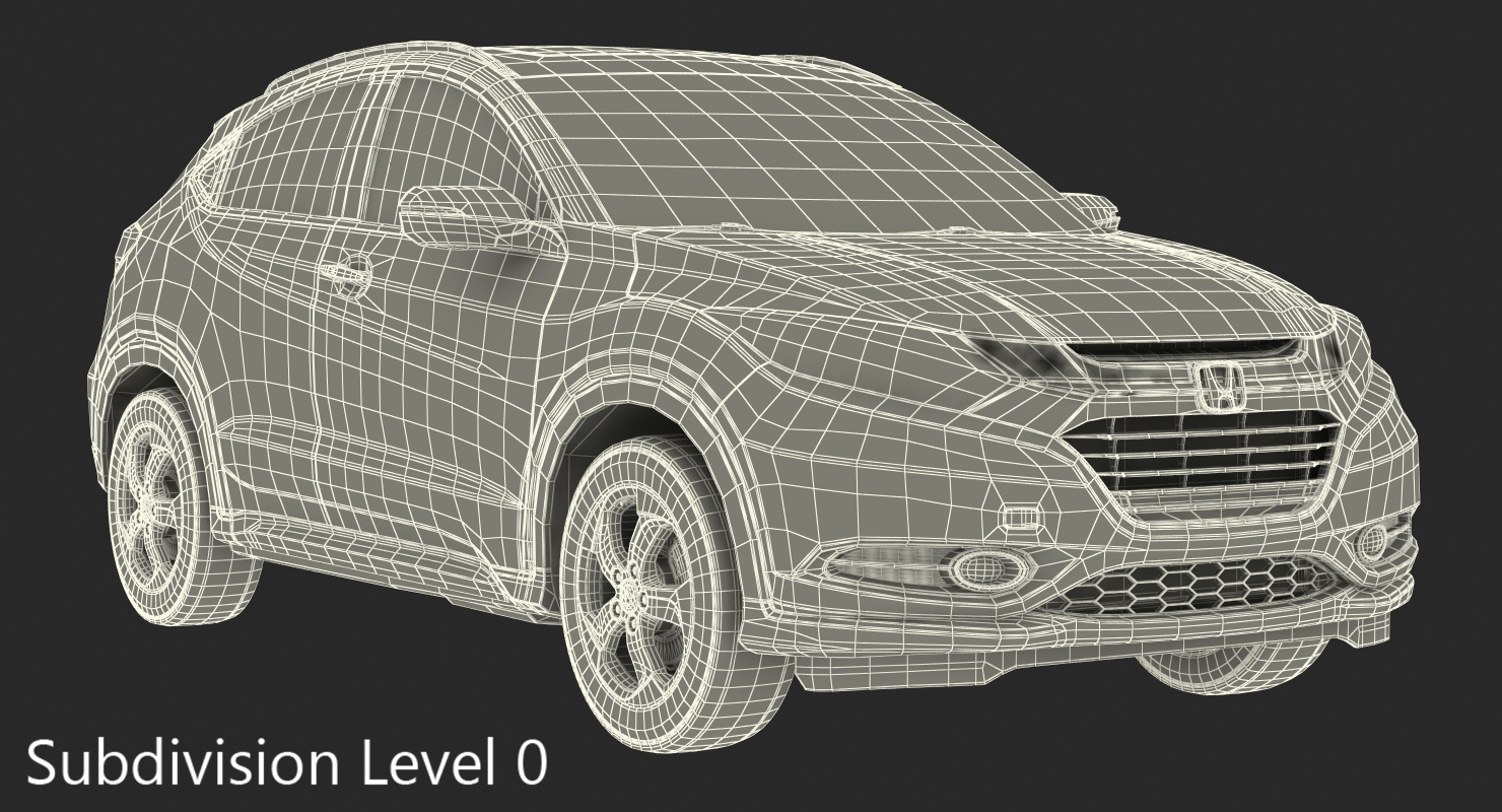 Crossover Honda HR V Rigged 3D