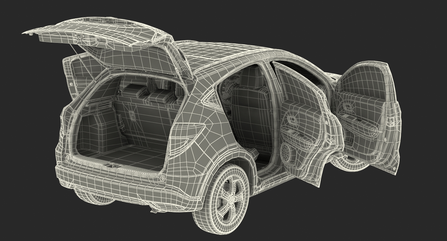 Crossover Honda HR V Rigged 3D