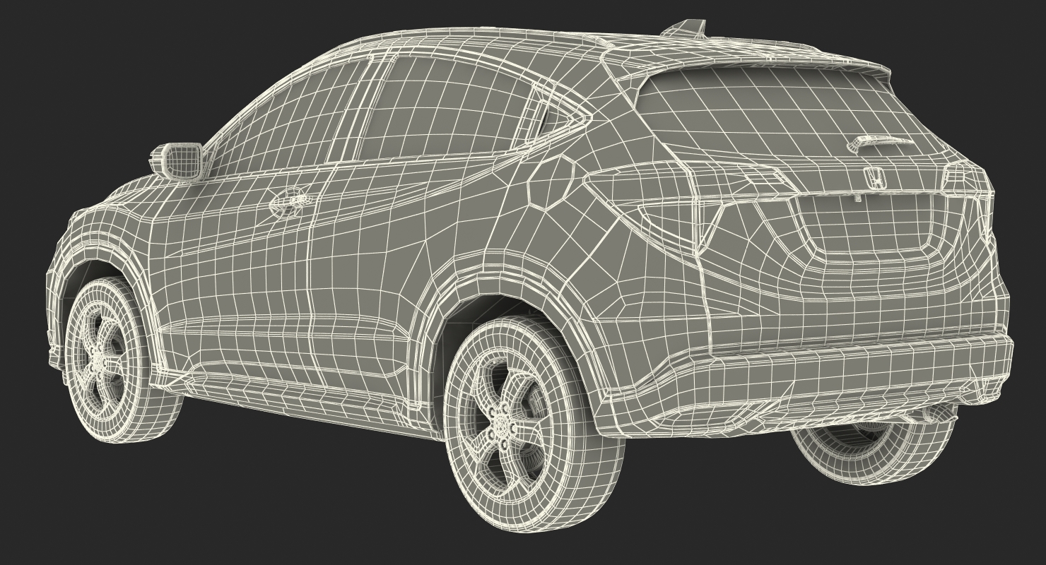 Crossover Honda HR V Rigged 3D