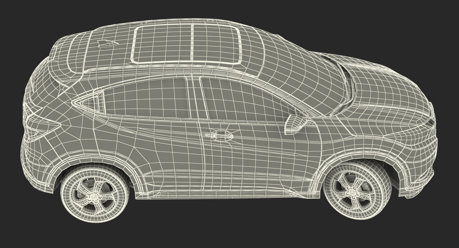 Crossover Honda HR V Rigged 3D