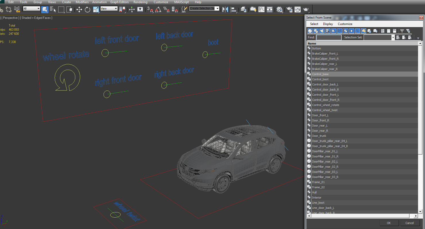 Crossover Honda HR V Rigged 3D