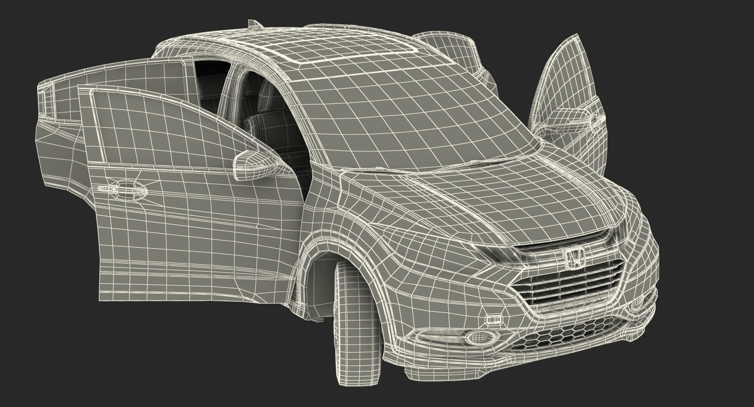 Crossover Honda HR V Rigged 3D