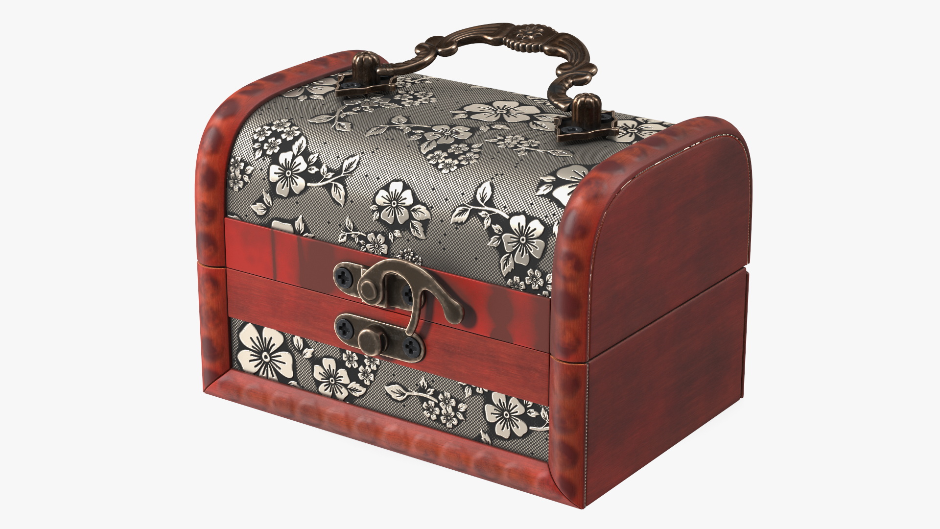 3D Empty Treasure Box model