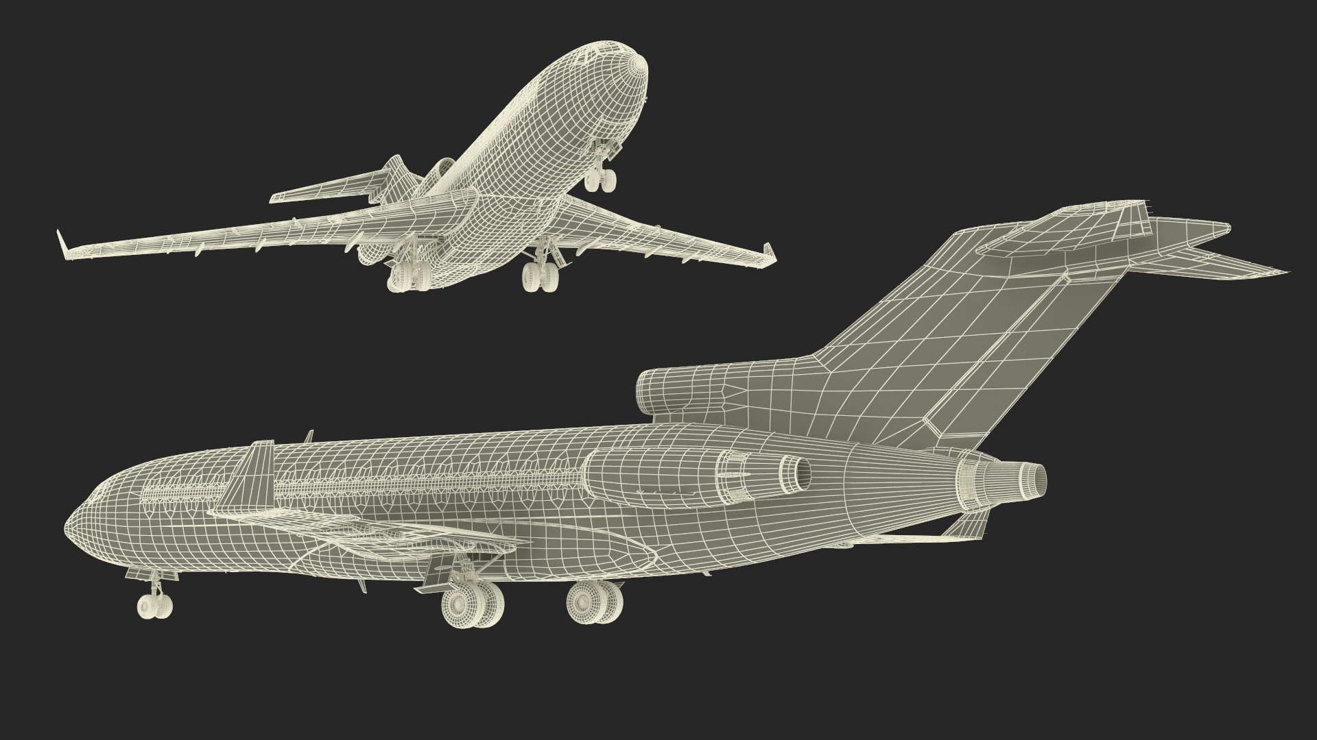 Boeing 727-100 Purolator 3D model