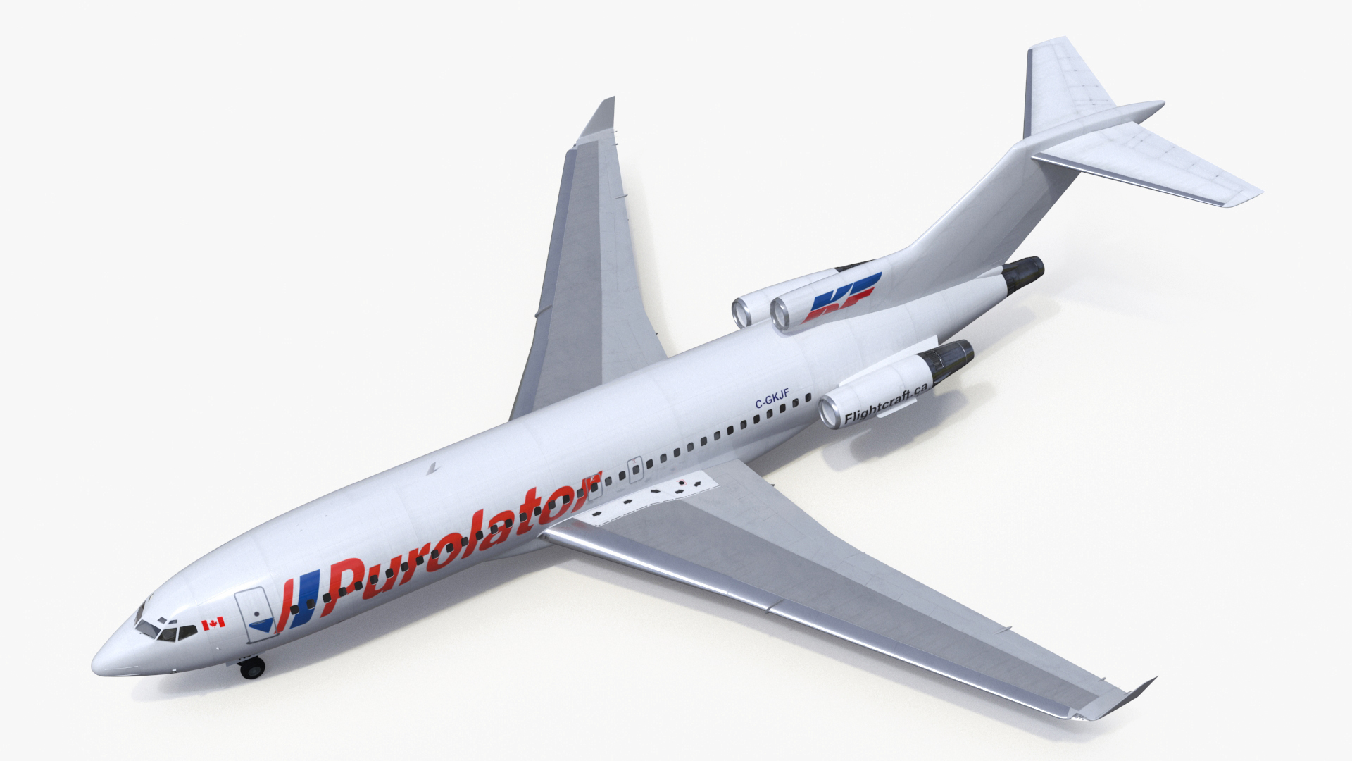 Boeing 727-100 Purolator 3D model