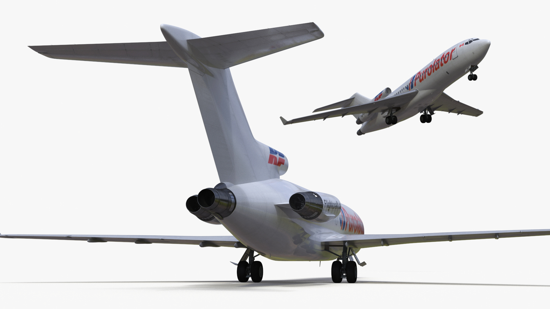 Boeing 727-100 Purolator 3D model