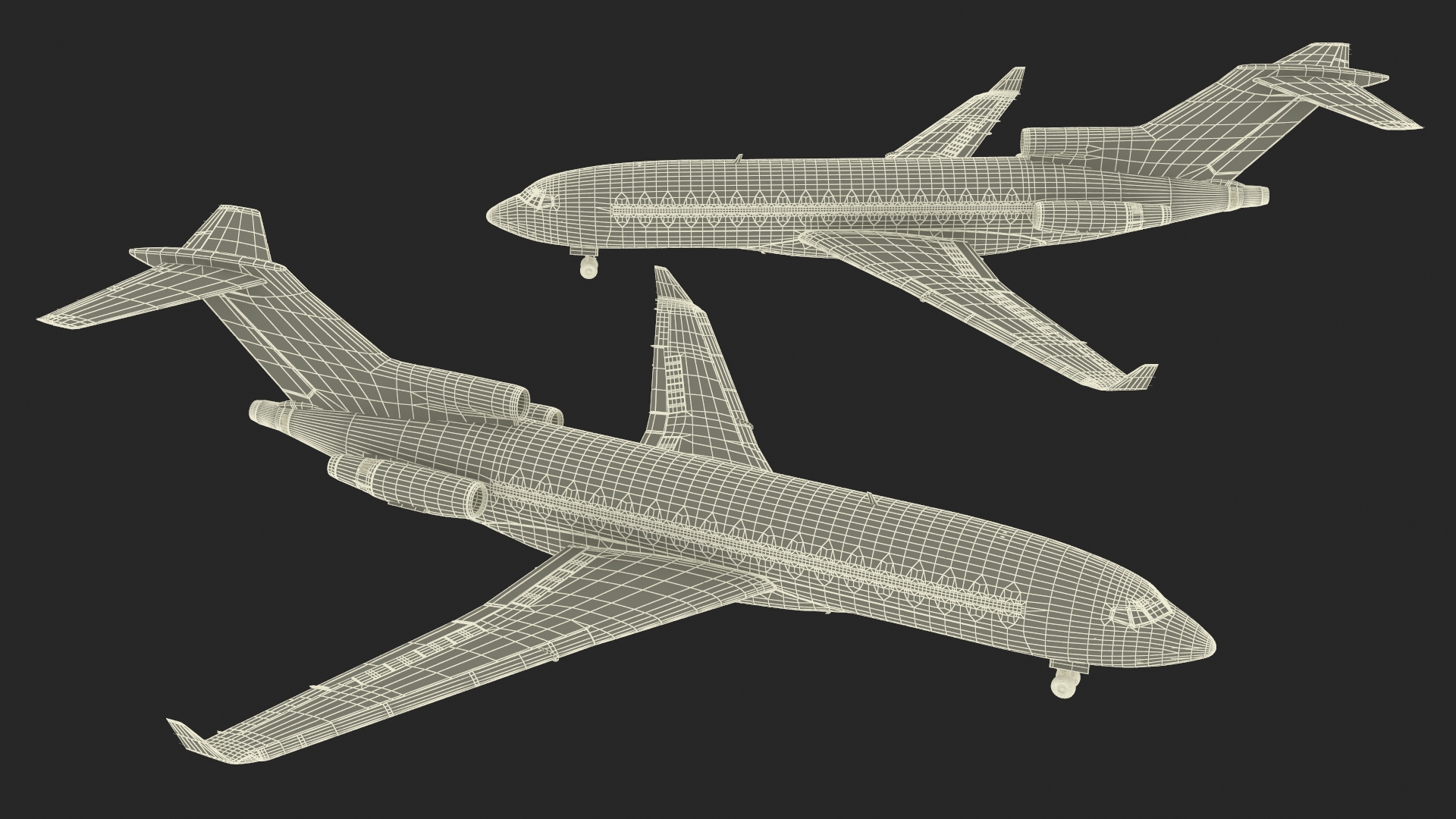 Boeing 727-100 Purolator 3D model