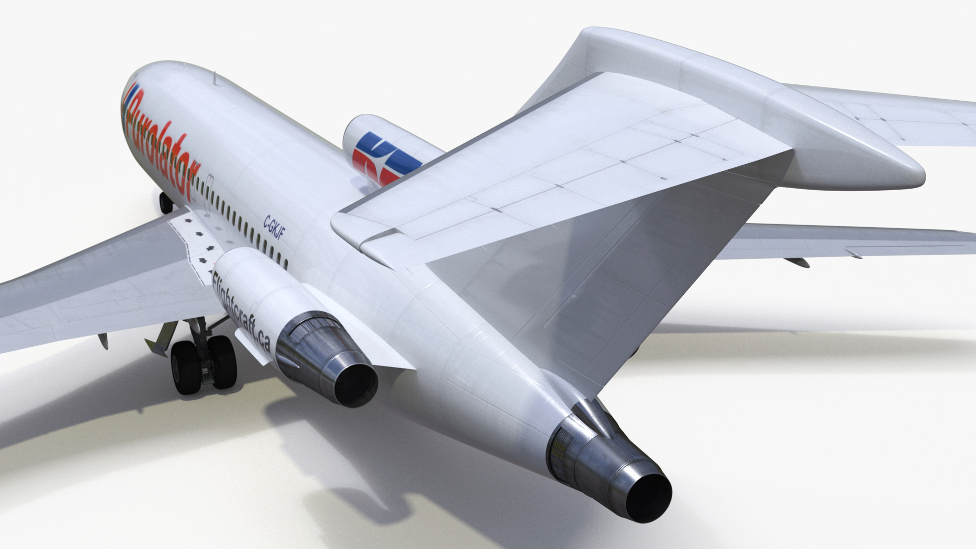 Boeing 727-100 Purolator 3D model