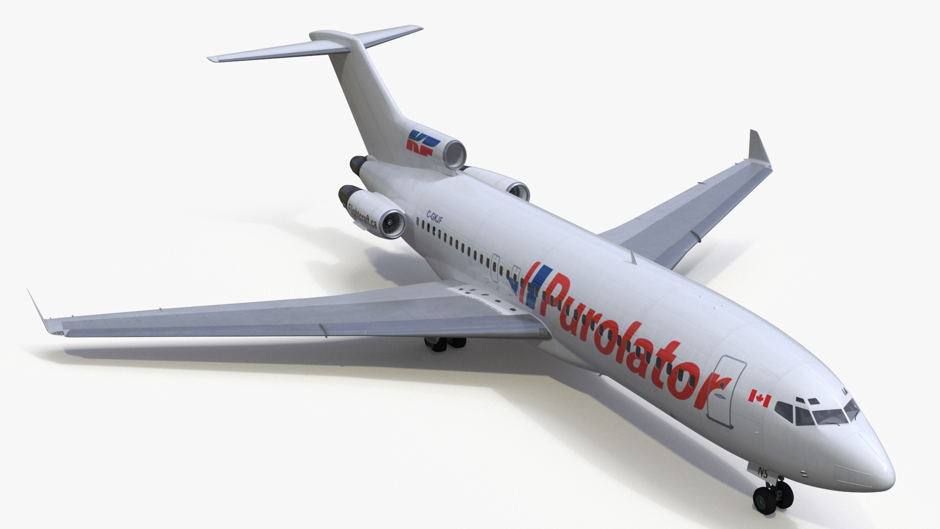 Boeing 727-100 Purolator 3D model