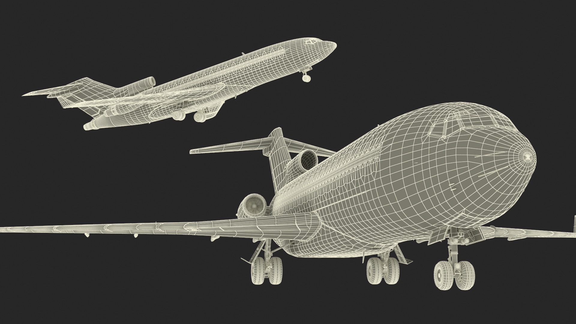 Boeing 727-100 Purolator 3D model