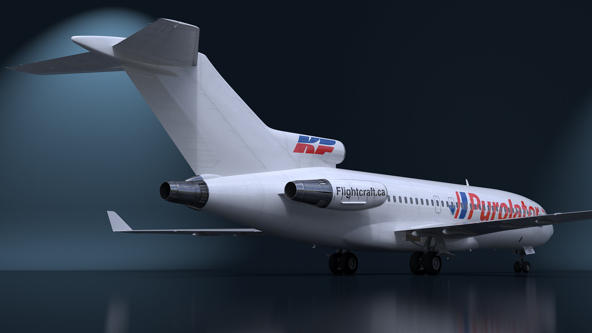 Boeing 727-100 Purolator 3D model