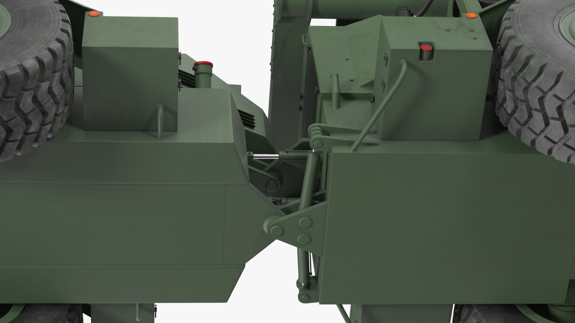 3D Used Khaki Mine Sweeper Vehicle Hydrema 910 model