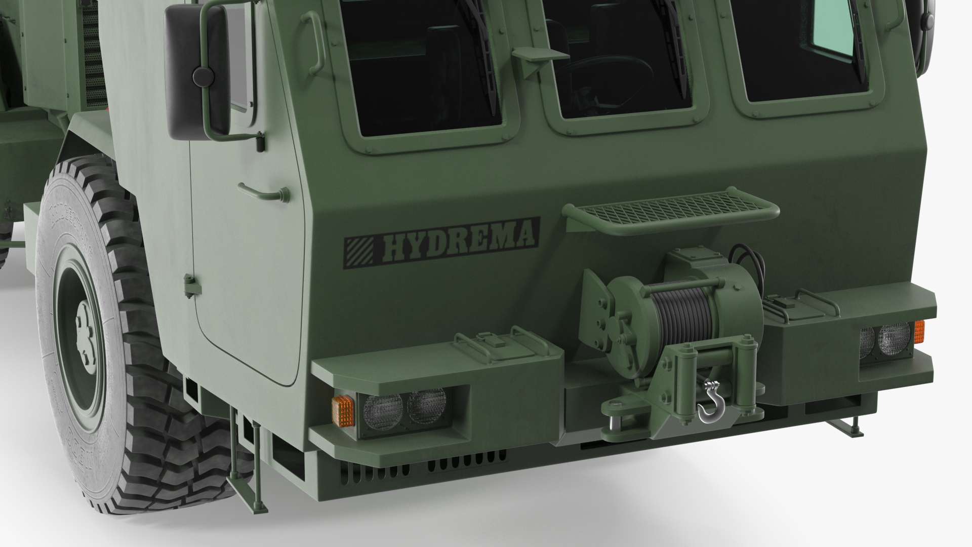 3D Used Khaki Mine Sweeper Vehicle Hydrema 910 model