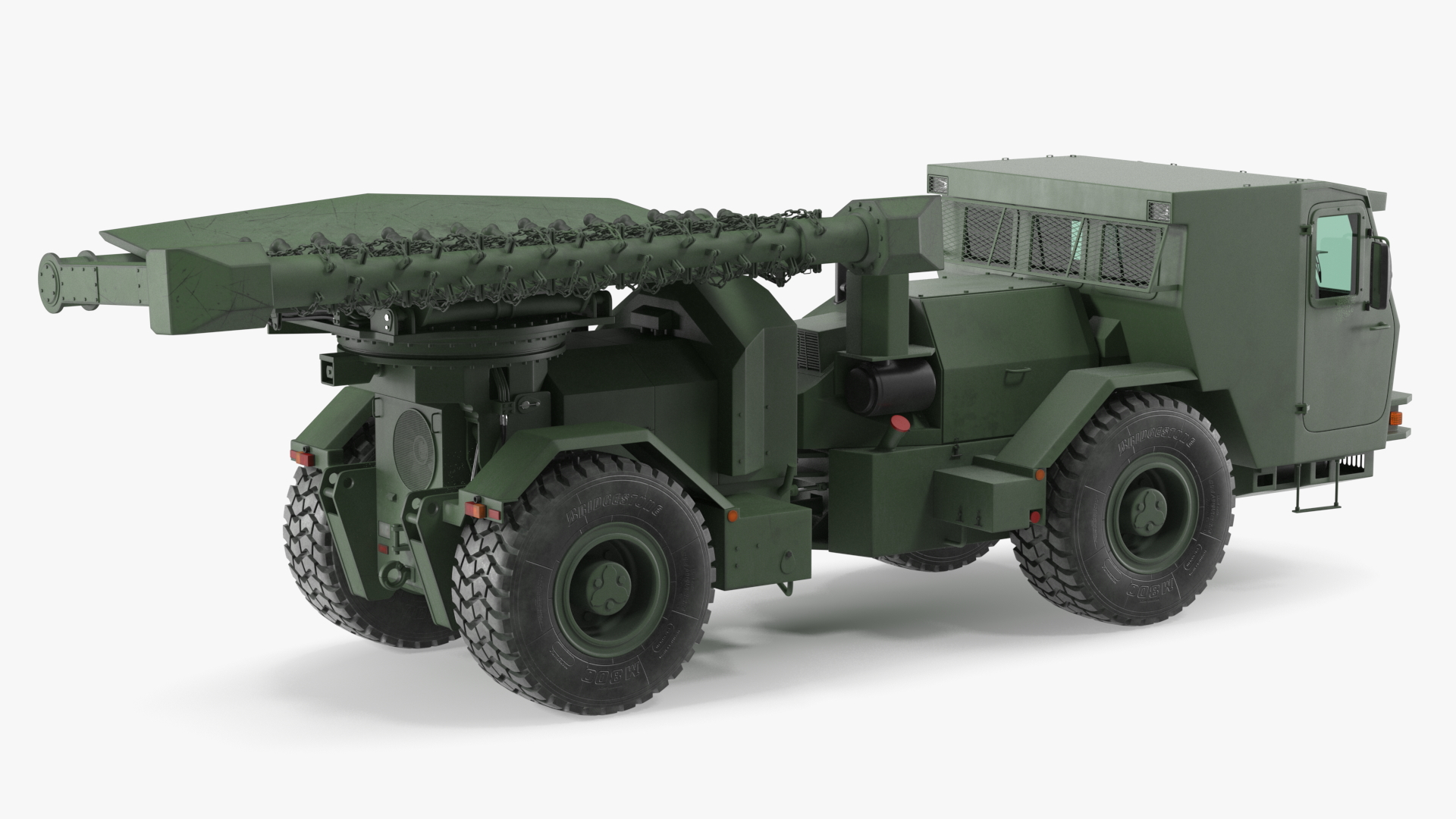 3D Used Khaki Mine Sweeper Vehicle Hydrema 910 model