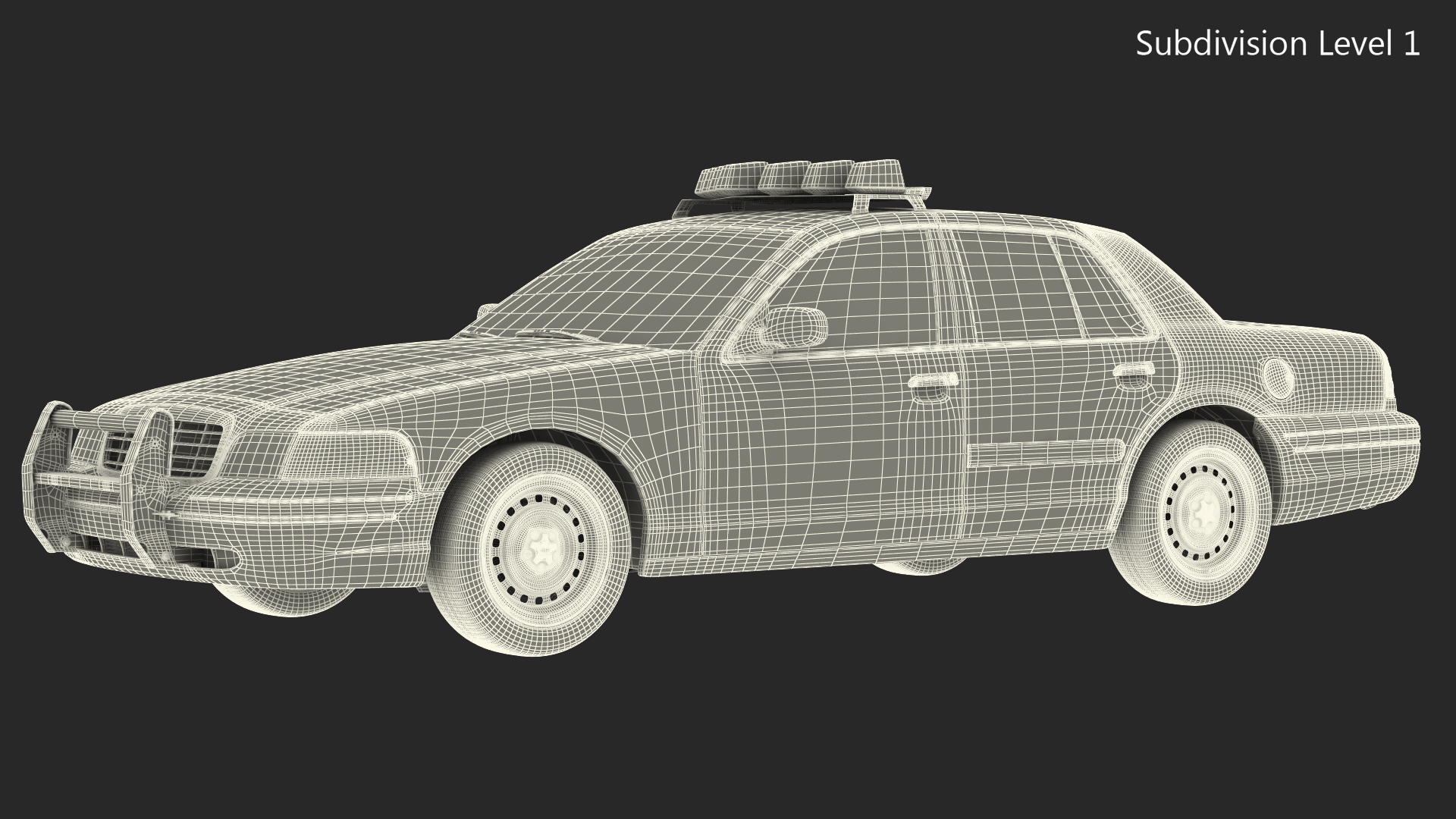 3D model Las Vegas Police Car Generic Rigged