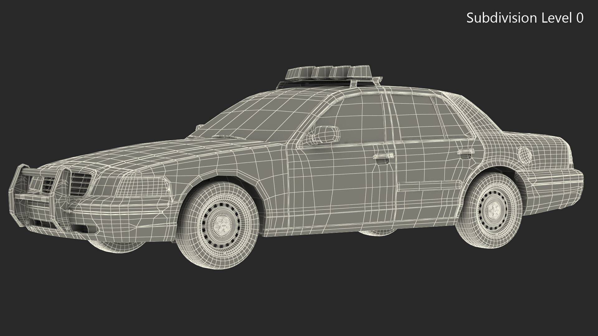 3D model Las Vegas Police Car Generic Rigged