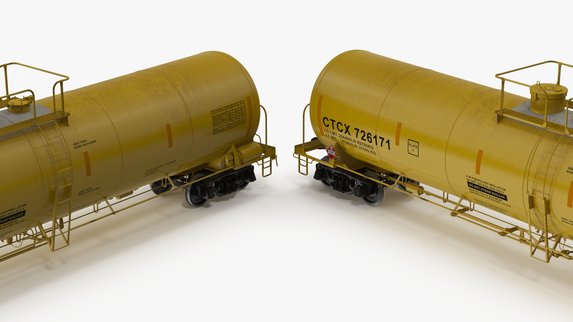 3D Rail Tank Car model