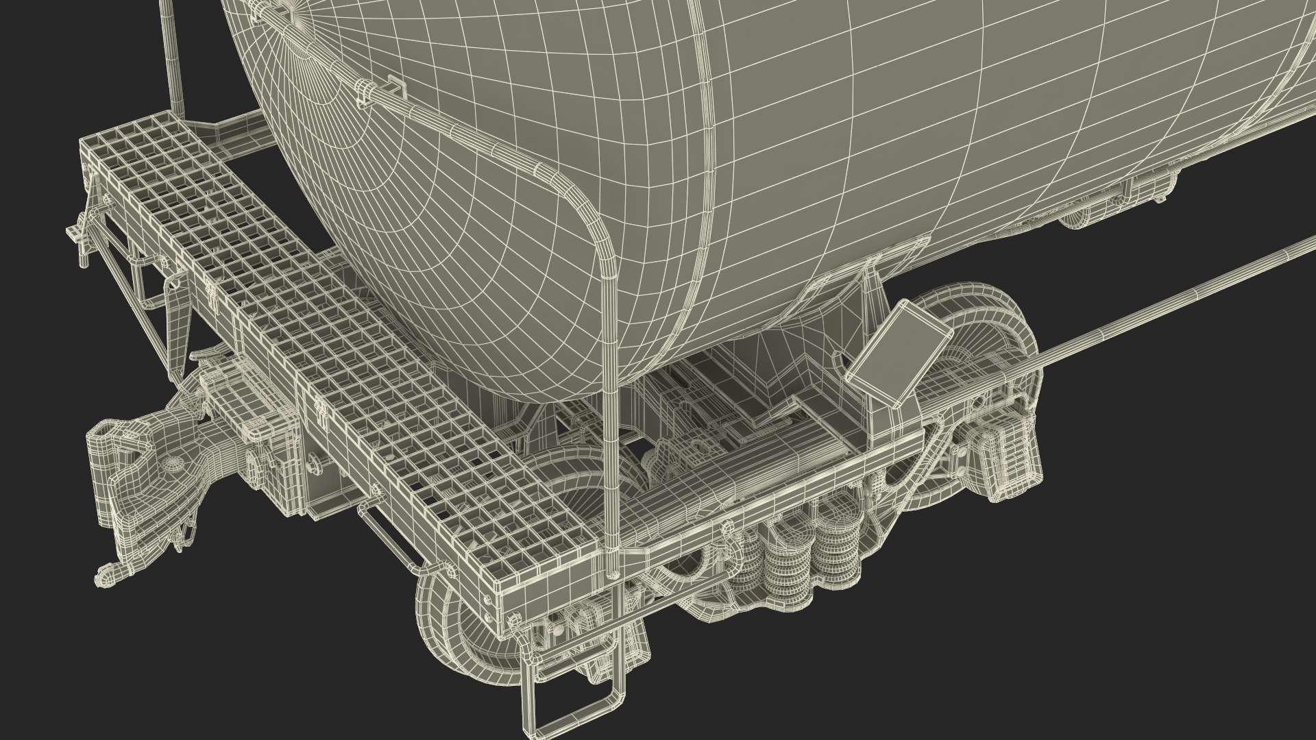 3D Rail Tank Car model