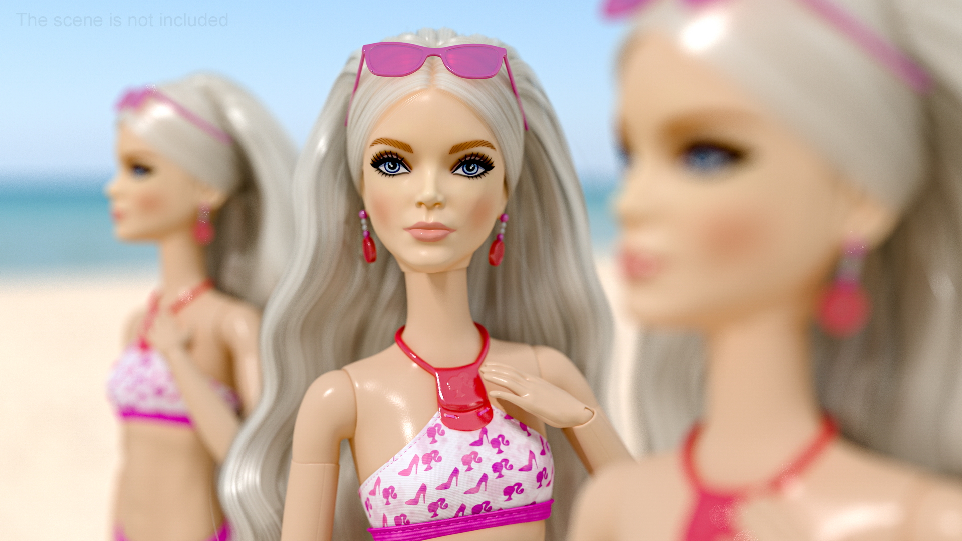 3D Barbie Doll Bikini model