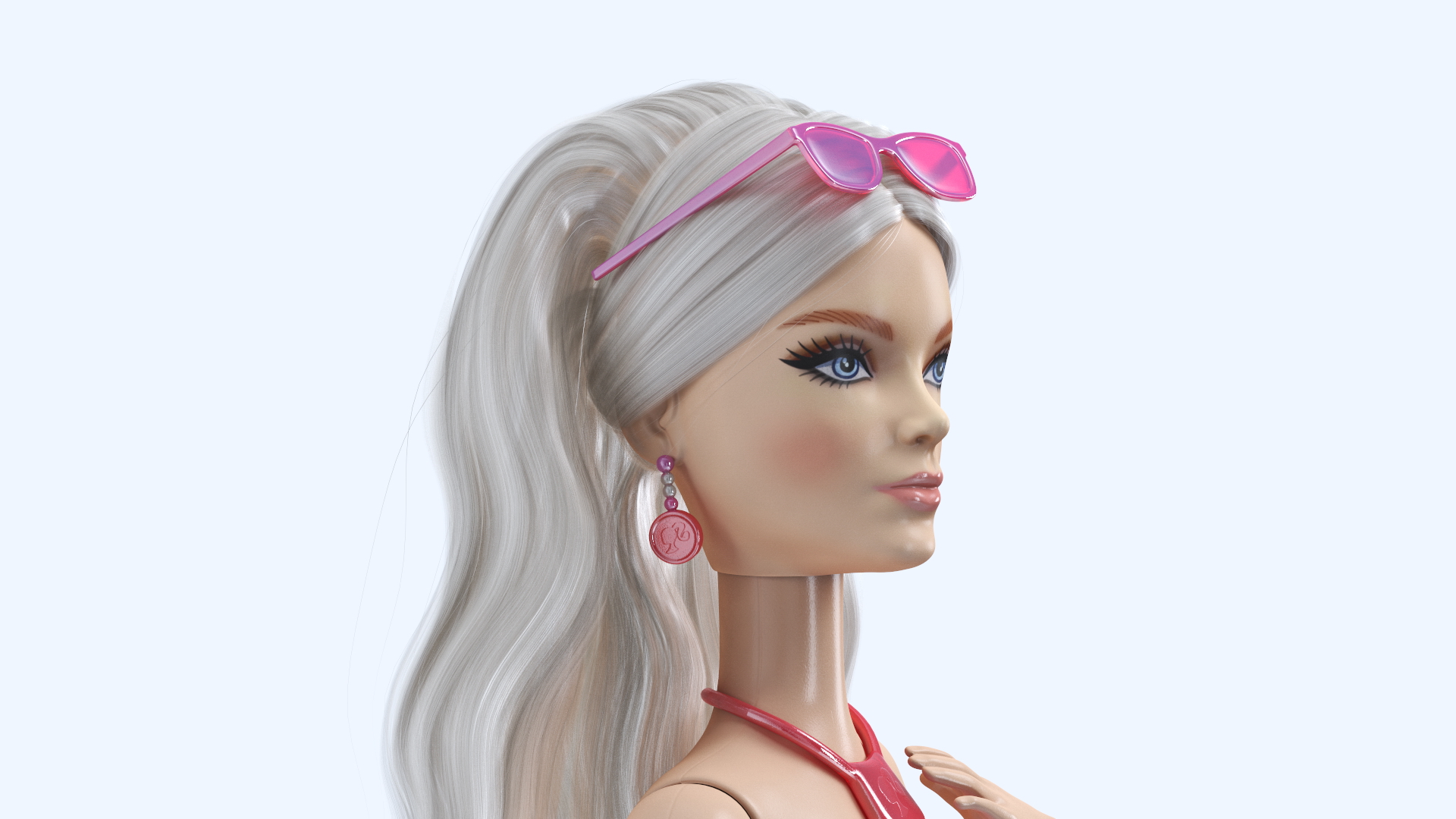 3D Barbie Doll Bikini model