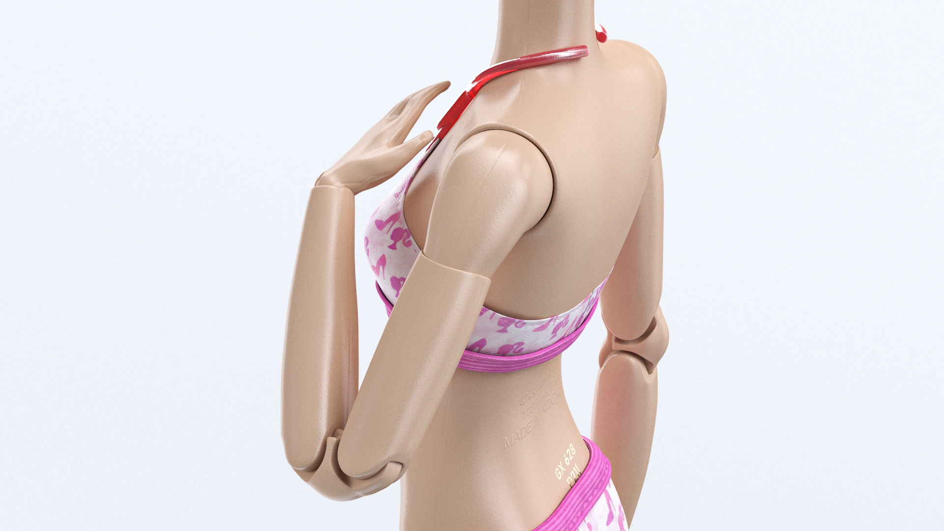 3D Barbie Doll Bikini model