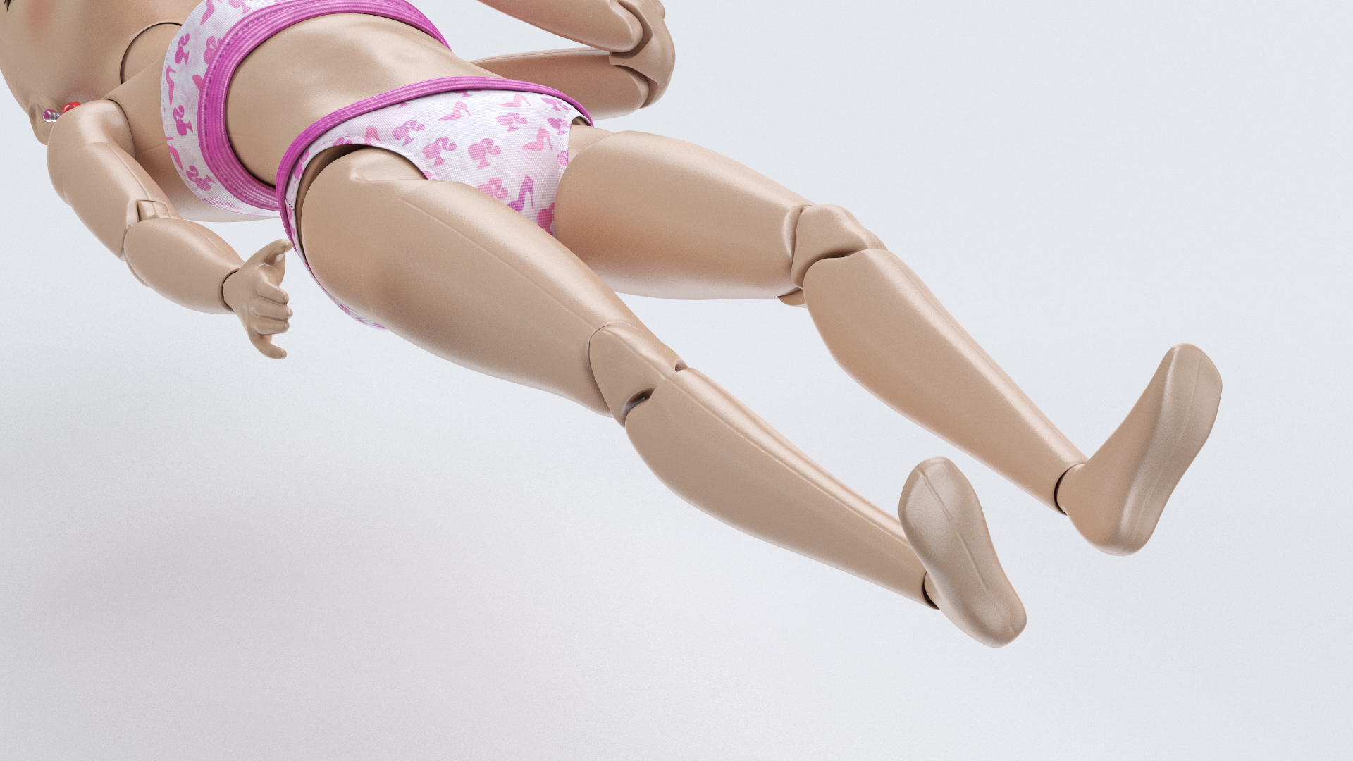 3D Barbie Doll Bikini model