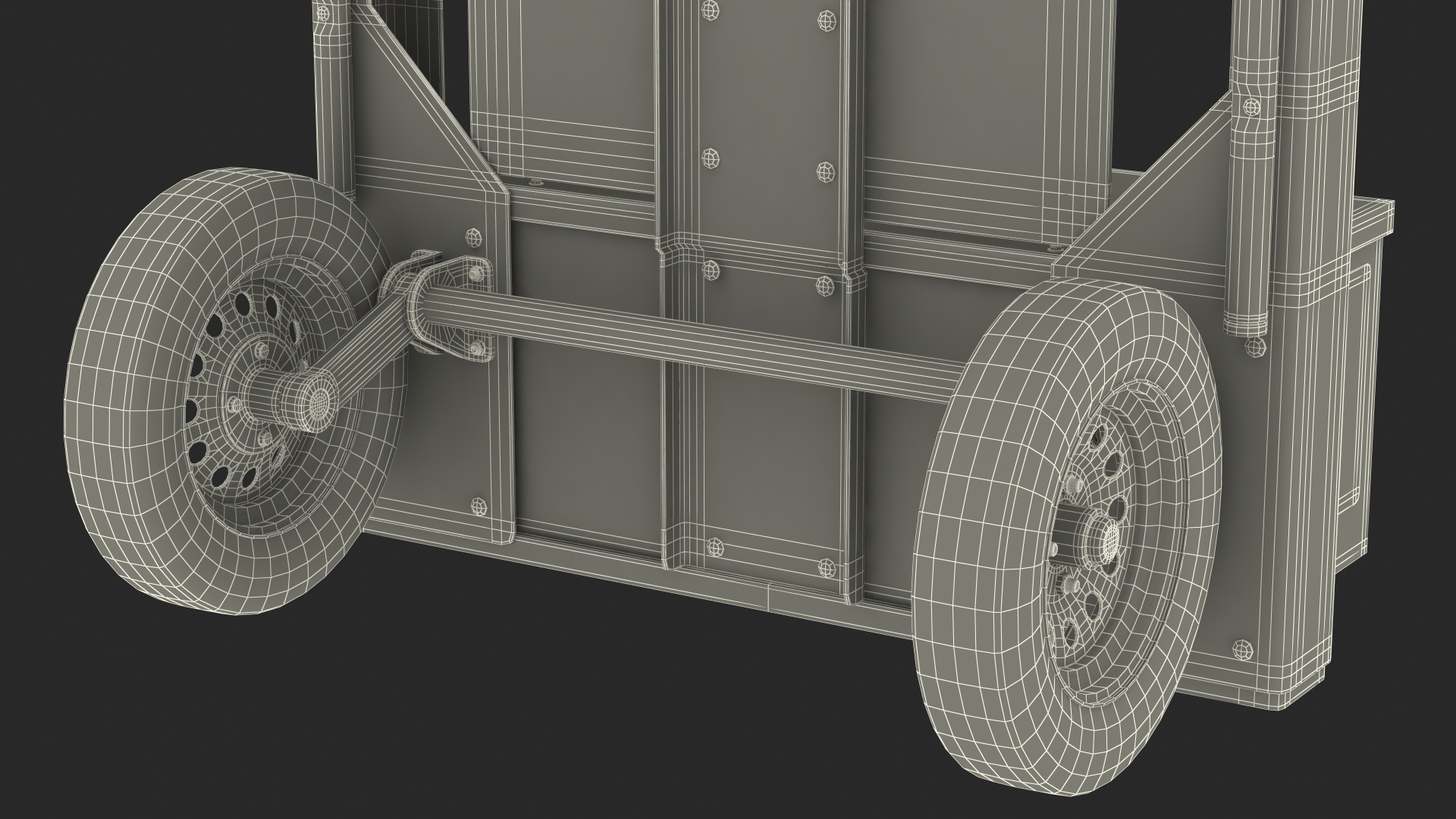 3D model Decatur Electronics OnSite 200MX Modular Speed Display Dolly