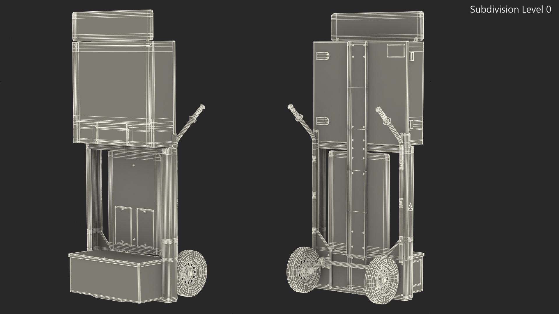 3D model Decatur Electronics OnSite 200MX Modular Speed Display Dolly