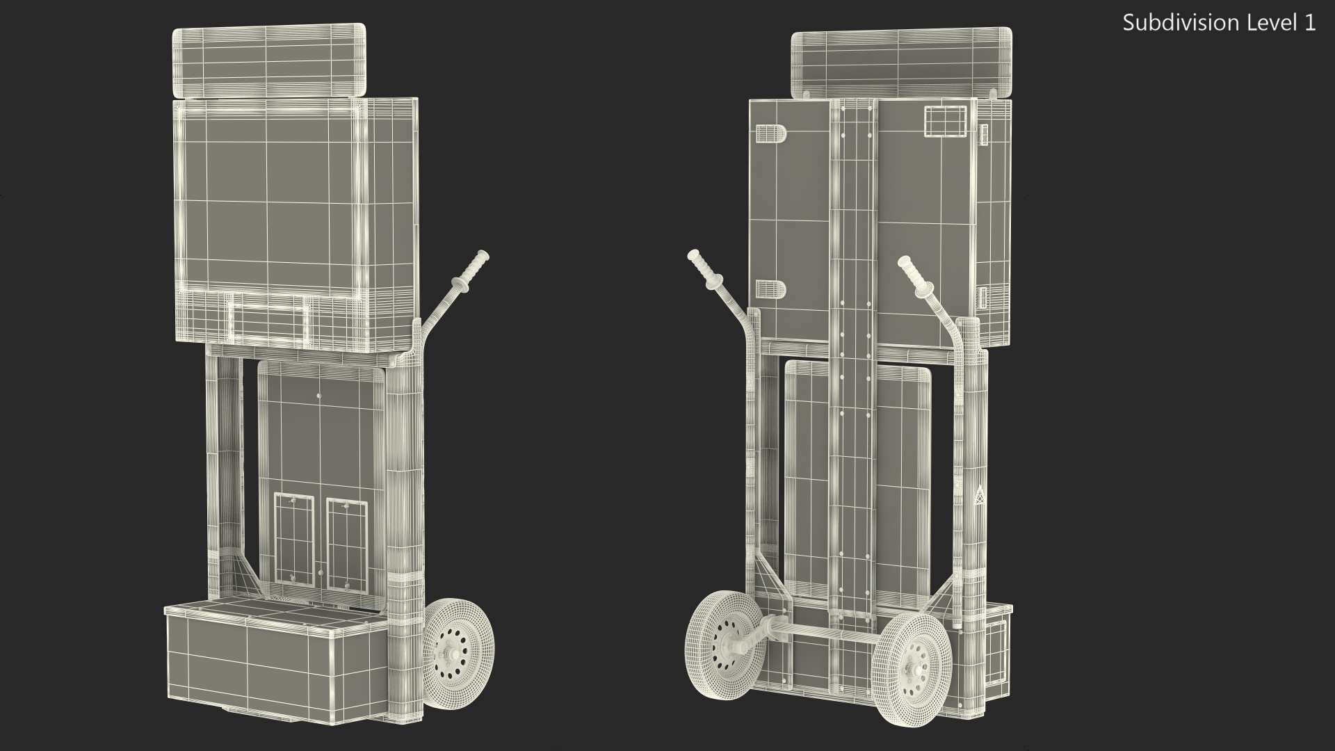 3D model Decatur Electronics OnSite 200MX Modular Speed Display Dolly